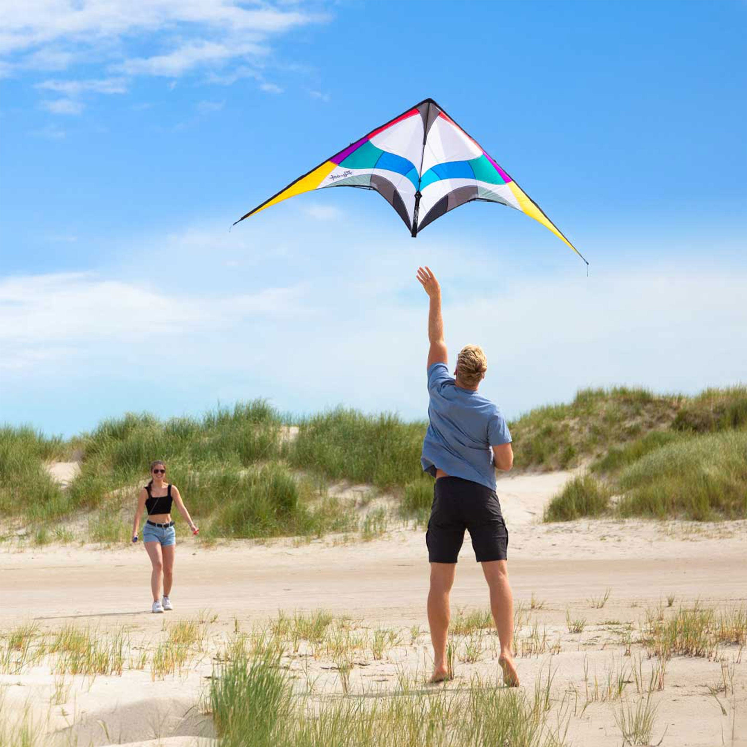 HQ Maestro 4 Lenkdrachen – Freestyle Trickdrachen 220 cm, inkl. Dyneema-Schnüre & Lenkschlaufen