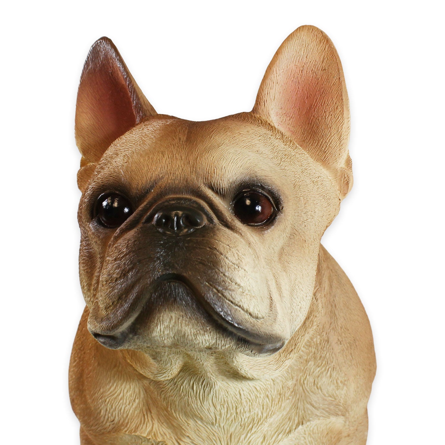 Französische Bulldogge Figur XL Hundefigur lebensecht Gartendeko Hunde Deko stehend