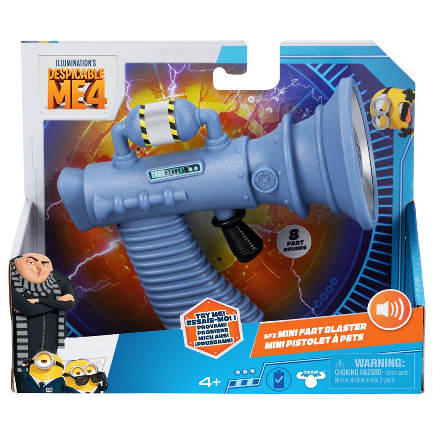 Despicable Me 4 59290 | Mini Fartblaster | Der kleine Furzblaster | Furzgeräusche auf Knopfdruck