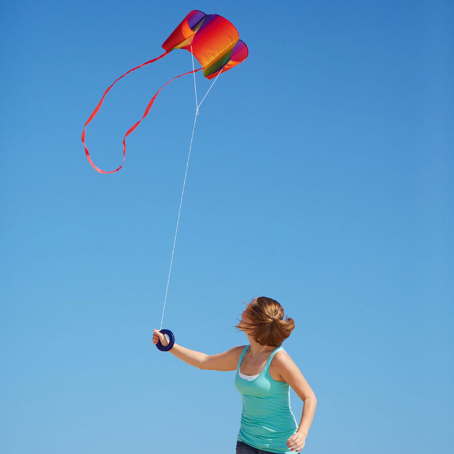 Kinderdrachen HQ Sleddy Rainbow Einleiner Flugdrachen