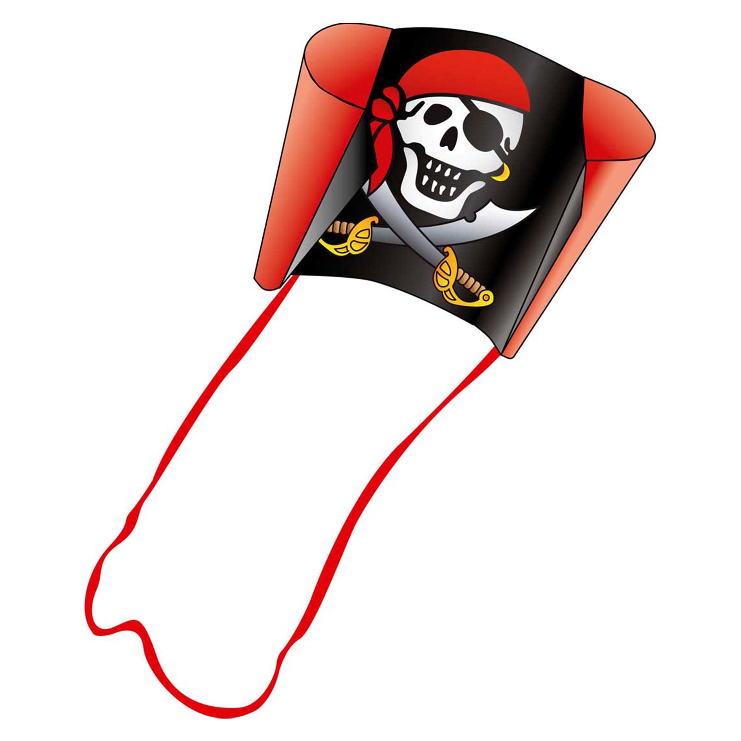 Kinderdrachen HQ Sleddy Jolly Roger Einleiner Flugdrachen