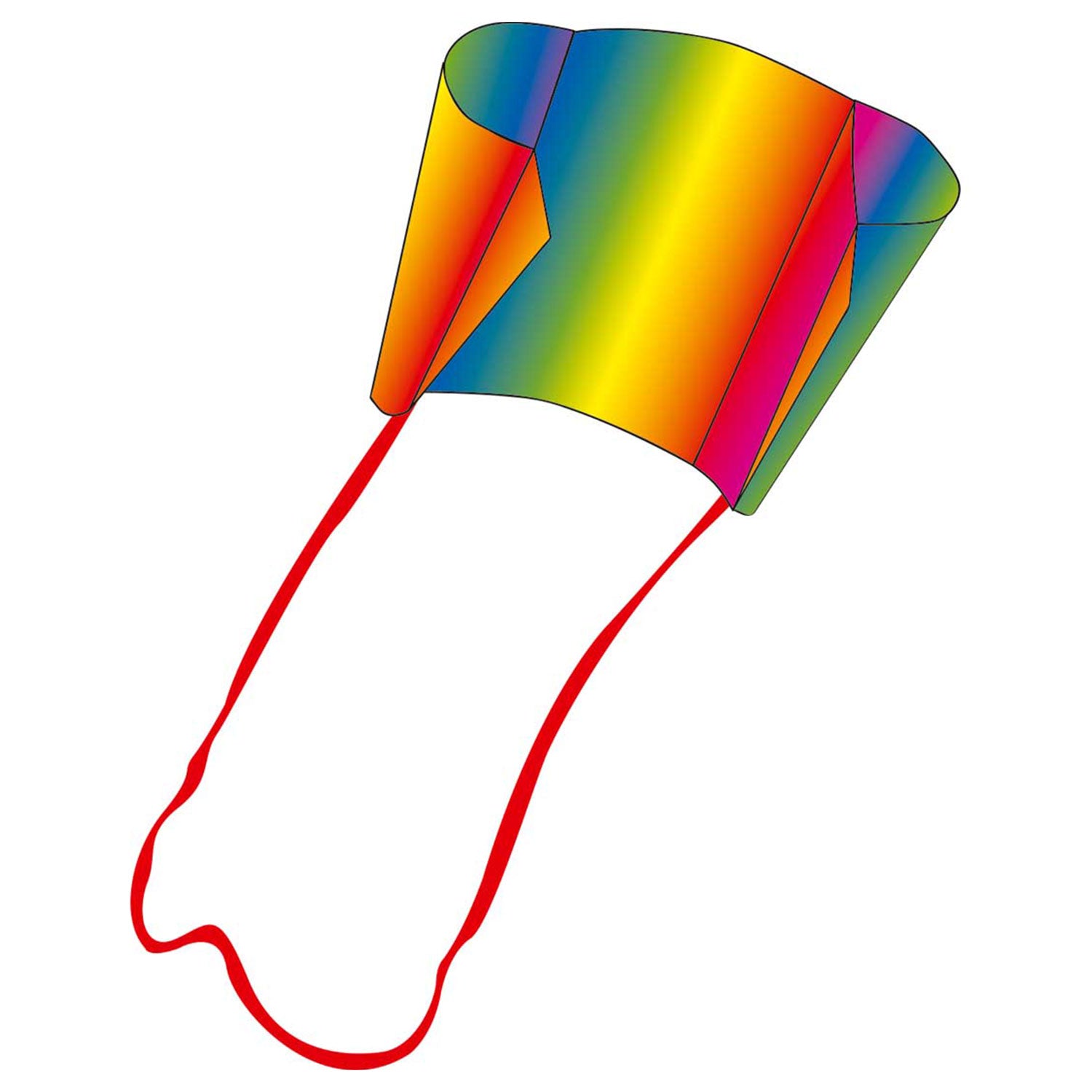 Kinderdrachen Einleiner Pocket Sled Rainbow HQ Drachen