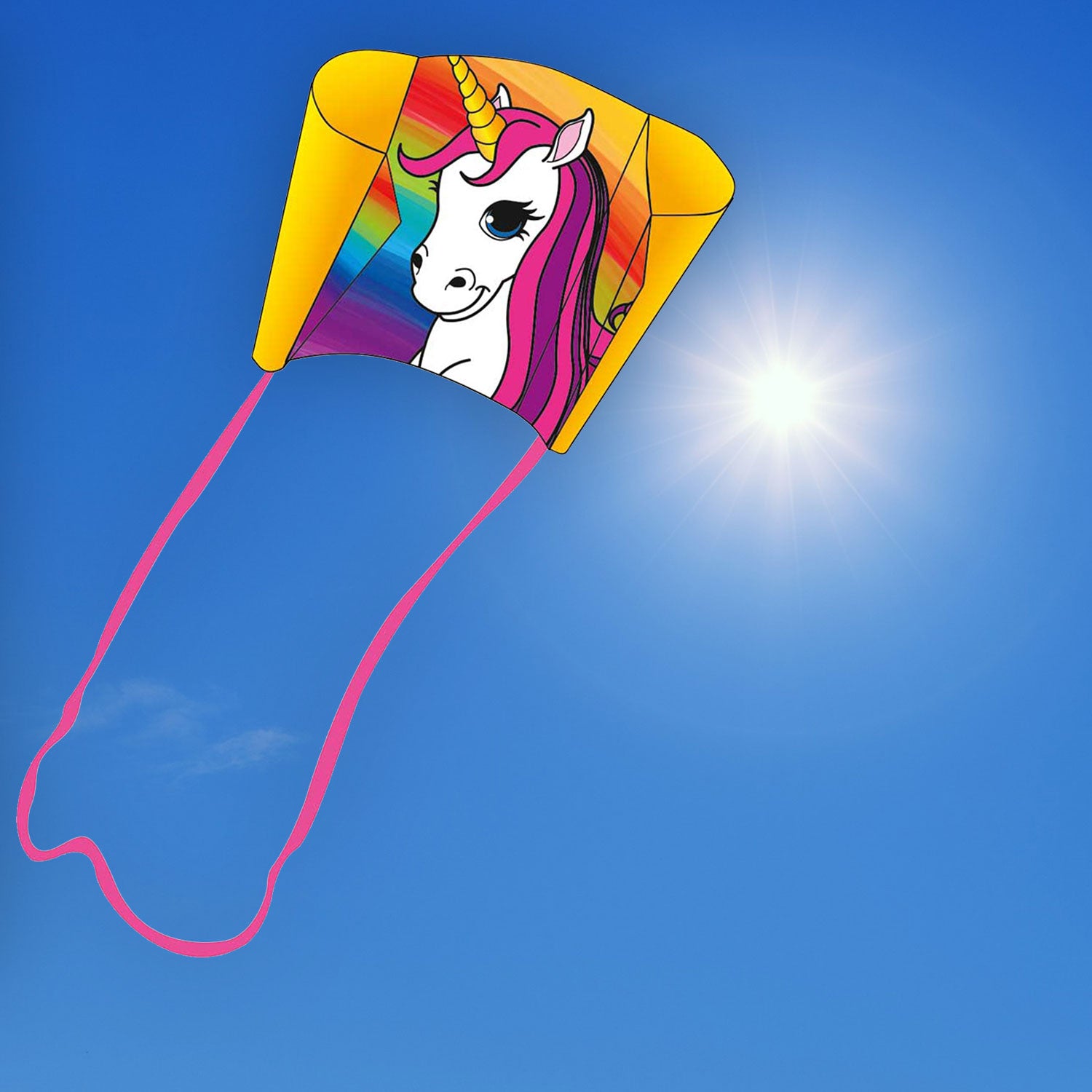 Kinderdrachen Einleiner Pocket Sled Unicorn Einhorn HQ Drachen