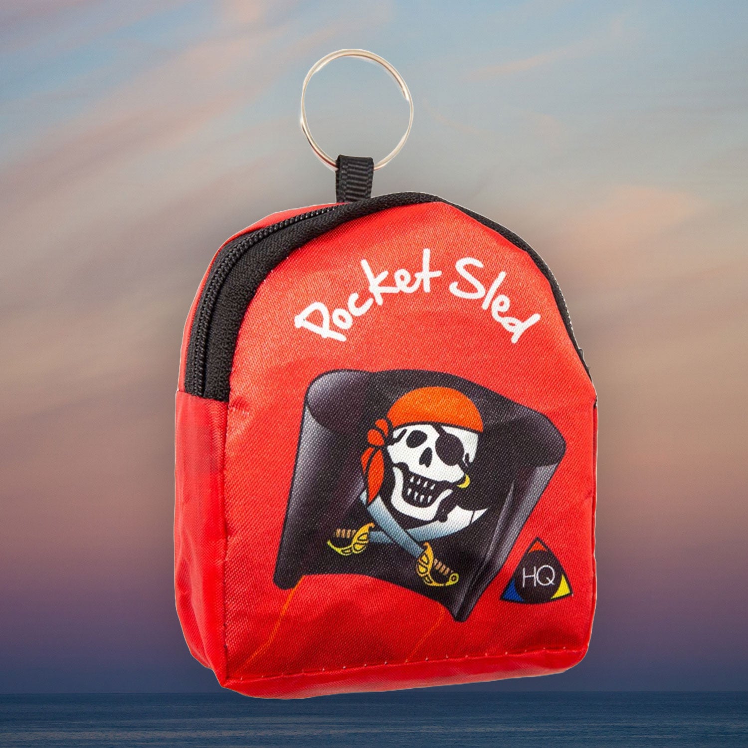 Kinderdrachen HQ Pocket Sled Jolly Roger Pirat Einleiner Flugdrachen