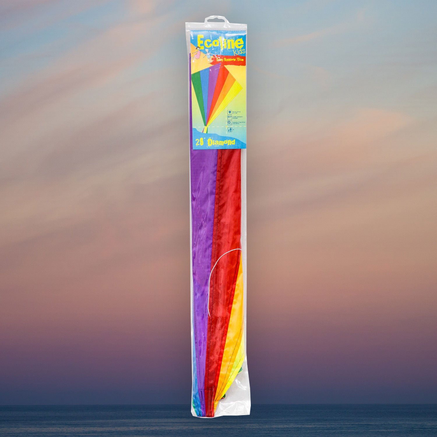 Kinderdrachen Einleiner Eddy Rainbow 70 cm HQ Drachen