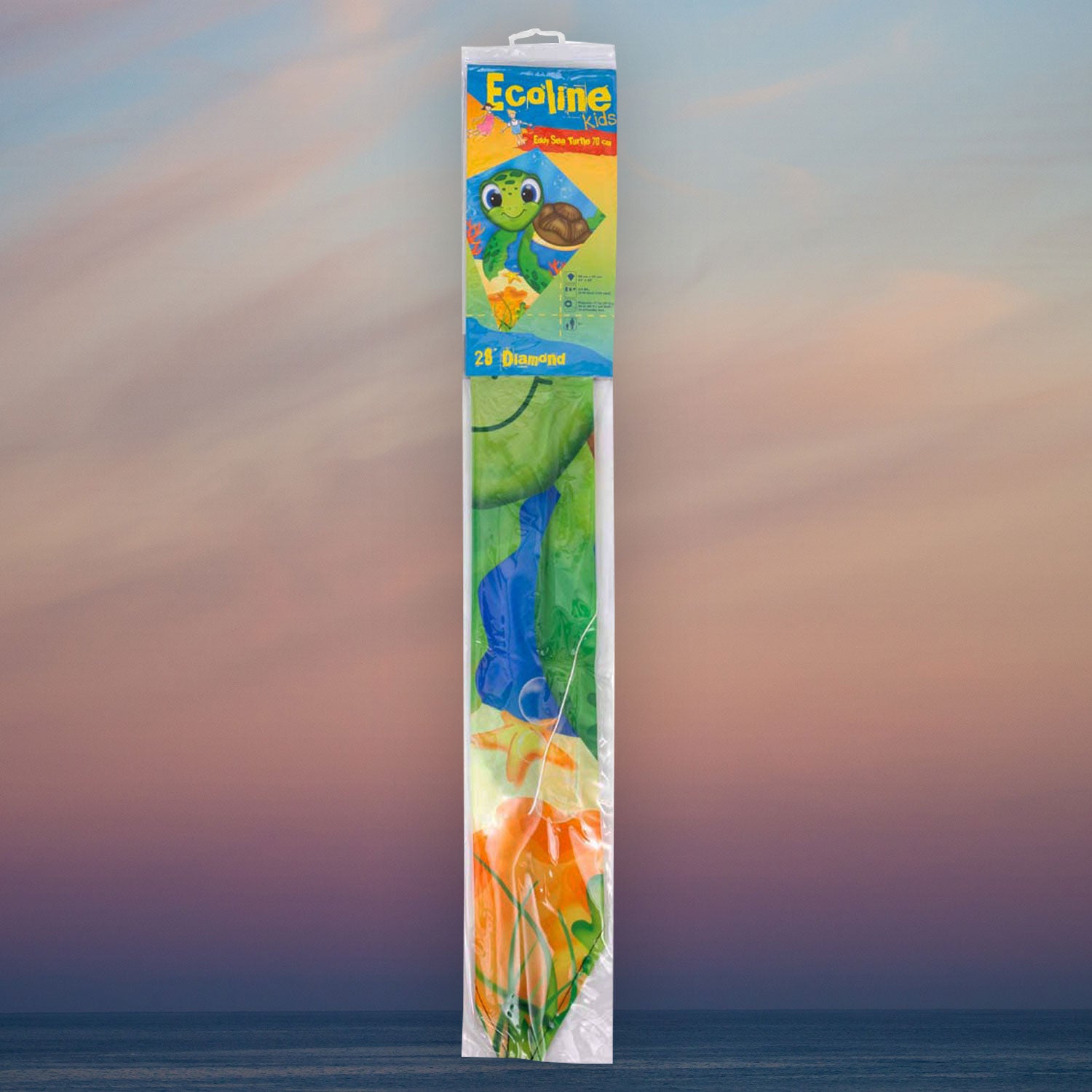 Kinderdrachen Einleiner Drachen HQ Eddy Sea Turtle 70 cm Flugdrachen