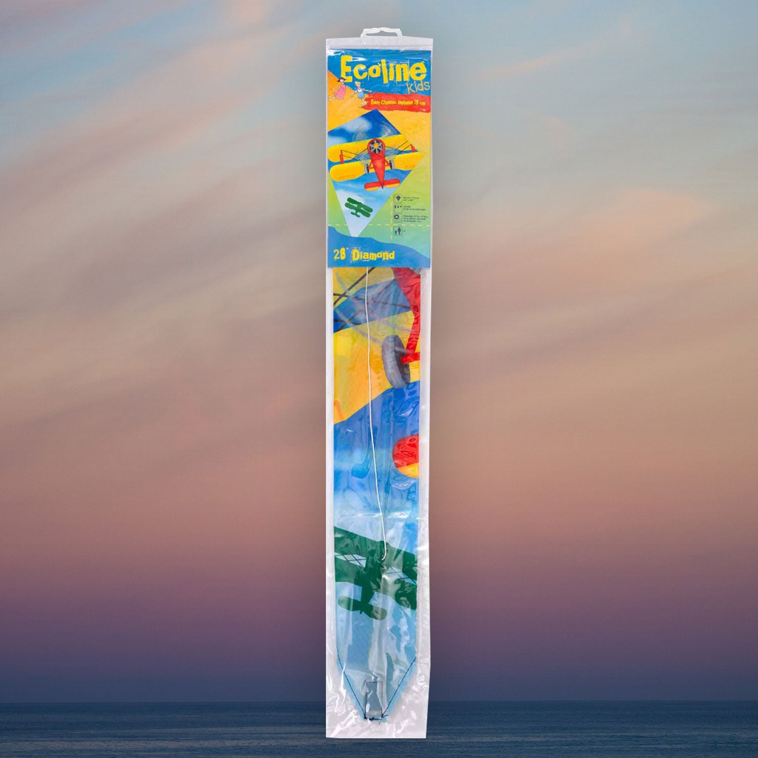 Kinderdrachen Einleiner Drachen HQ Eddy Classic Biplane 70 cm Flugdrachen