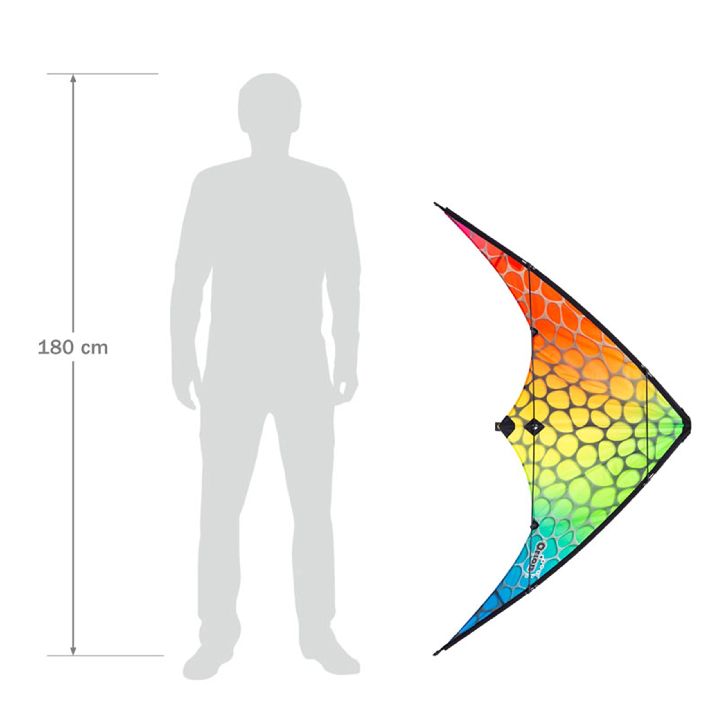 HQ Kinderdrachen Zweileiner Lenkdrachen Orion Gradient Mesh 140 cm