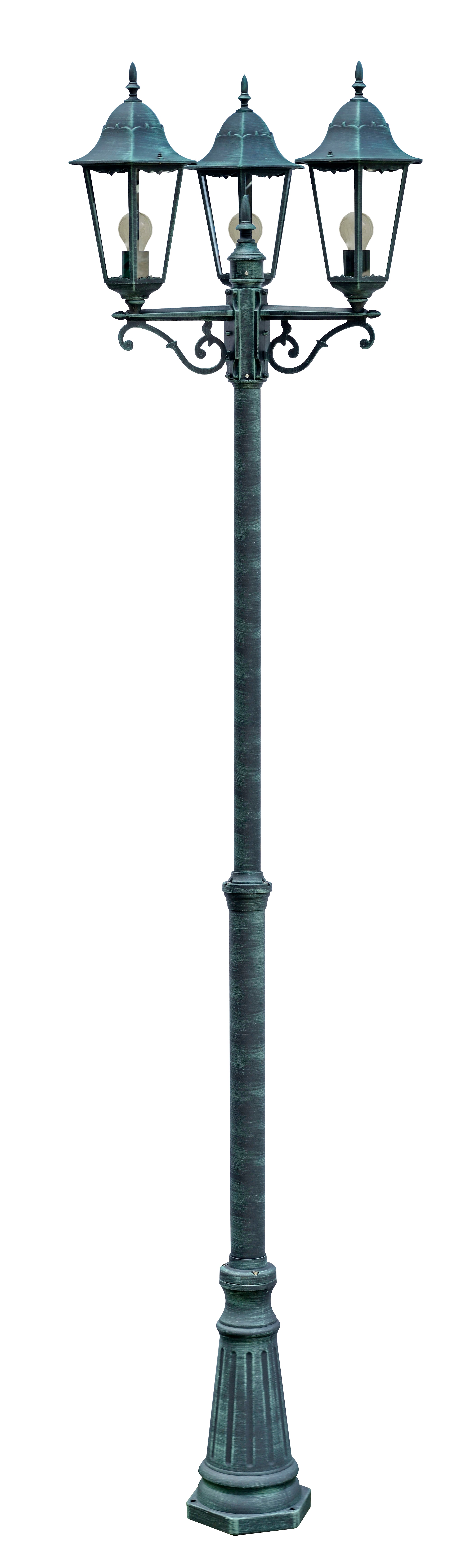 Kandelaber NORDERNEY grün-schwarz Gartenlampe Mastleuchte Außenleuchte klassisch Hilight