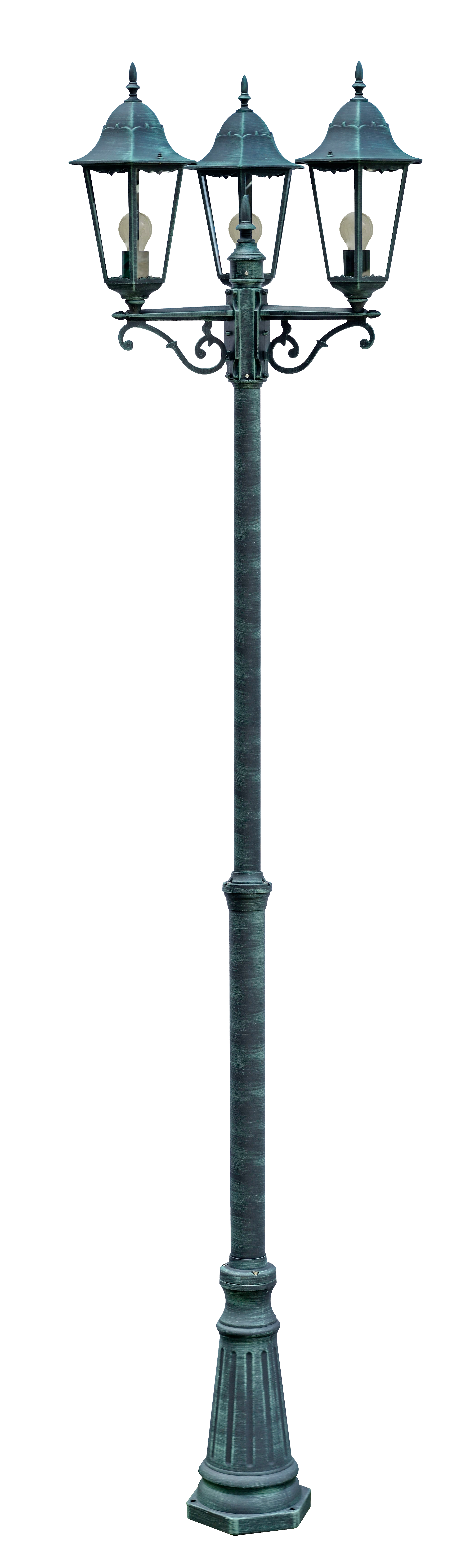 Kandelaber NORDERNEY grün-schwarz Gartenlampe Mastleuchte Außenleuchte klassisch Hilight