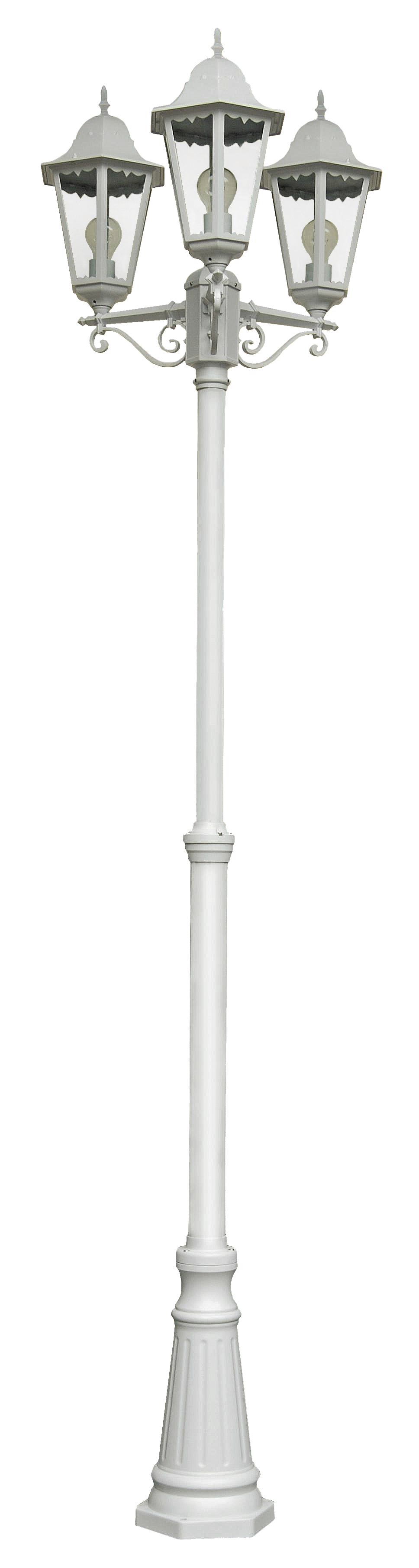 Kandelaber NORDERNEY weiß Gartenbeleuchtung Standlaterne Außenlampe elegant Hilight