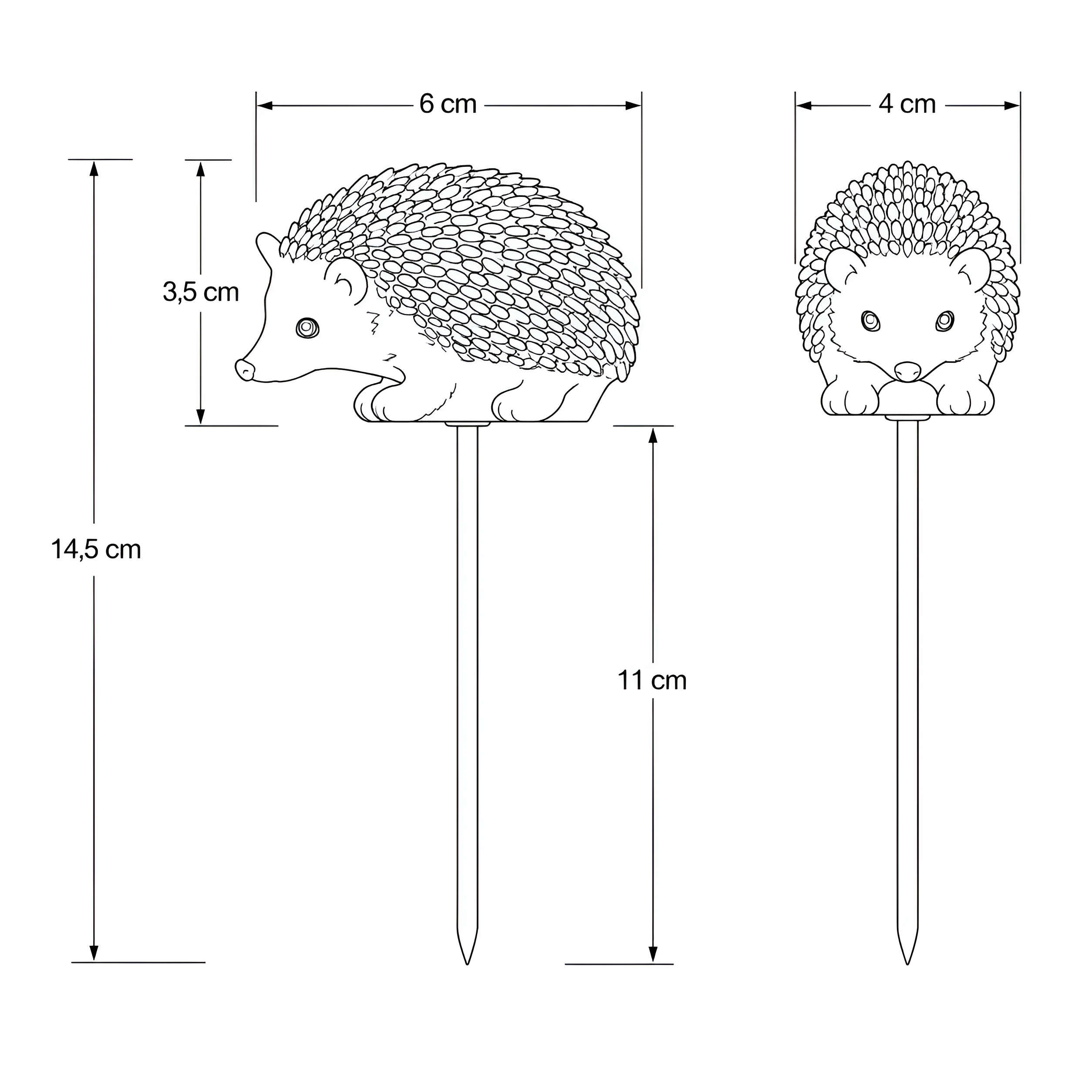 Blumenstecker Gartenstecker Pflanzenstecker Deko für Blumentopf und Beet 6 Tiermotive