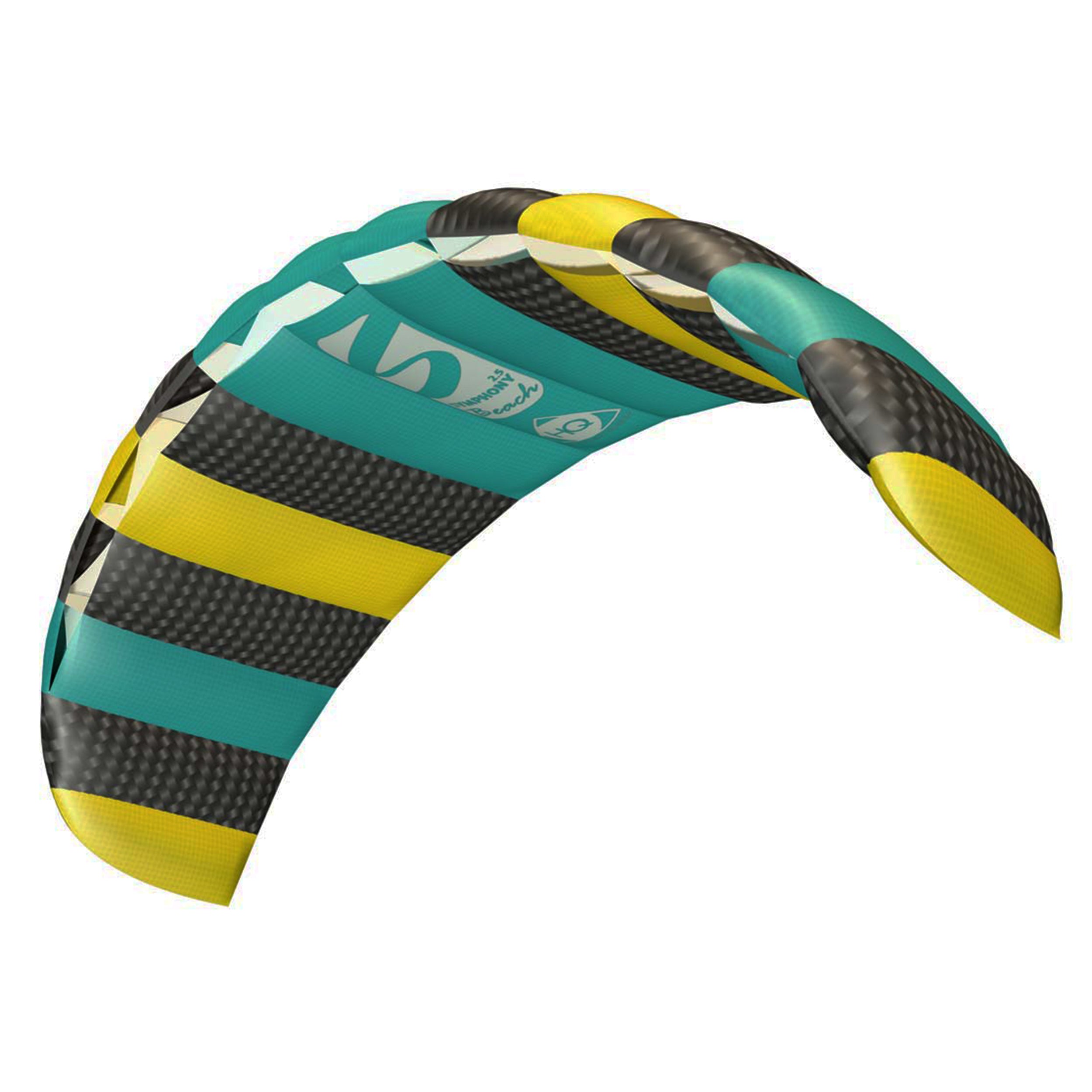 Lenkmatte HQ Symphony Beach III 2.5 Aqua R2F Allround Lenkmatte Kite