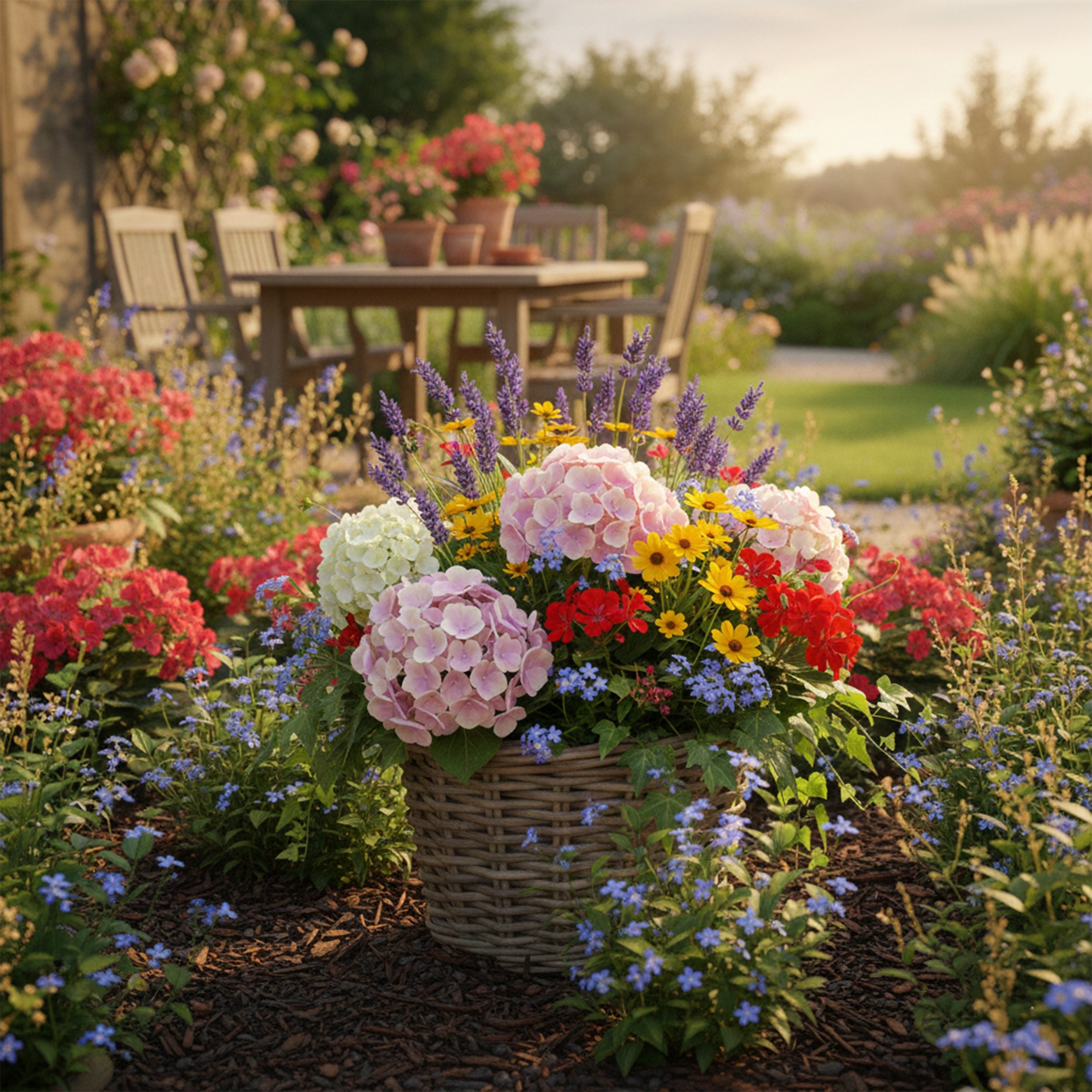 Weidekorb mit Henkel "Potato" | Weidekorb rund Pflanzkorb Weide | Handgefertigter Weidekorb für Bepflanzung und Aufbewahrung verschiedene Größen