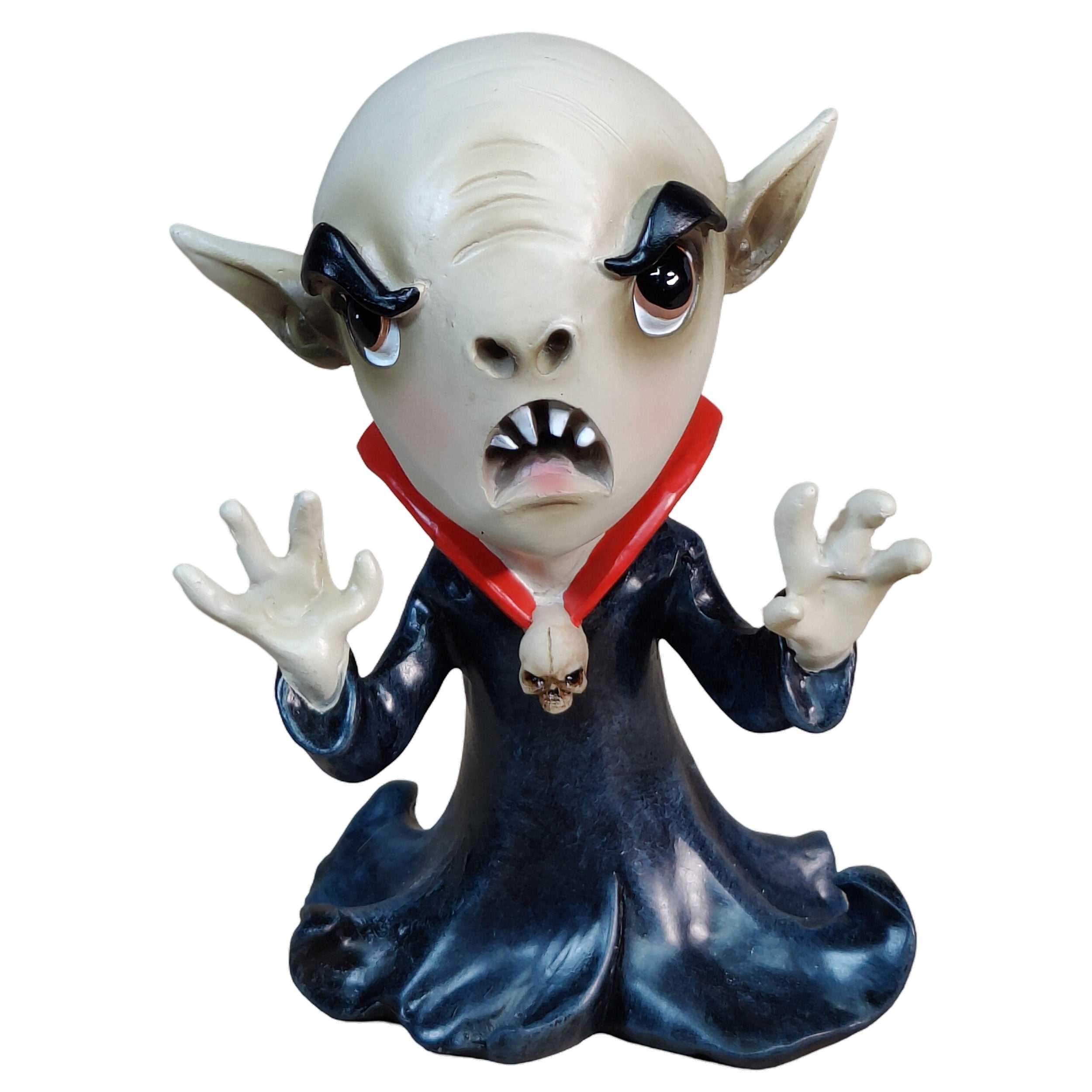 Vampir Figuren Halloween – handbemalte Deko Vampire aus Polyresin, gruselige Halloween Deko für Haus, Garten & Halloweenparty