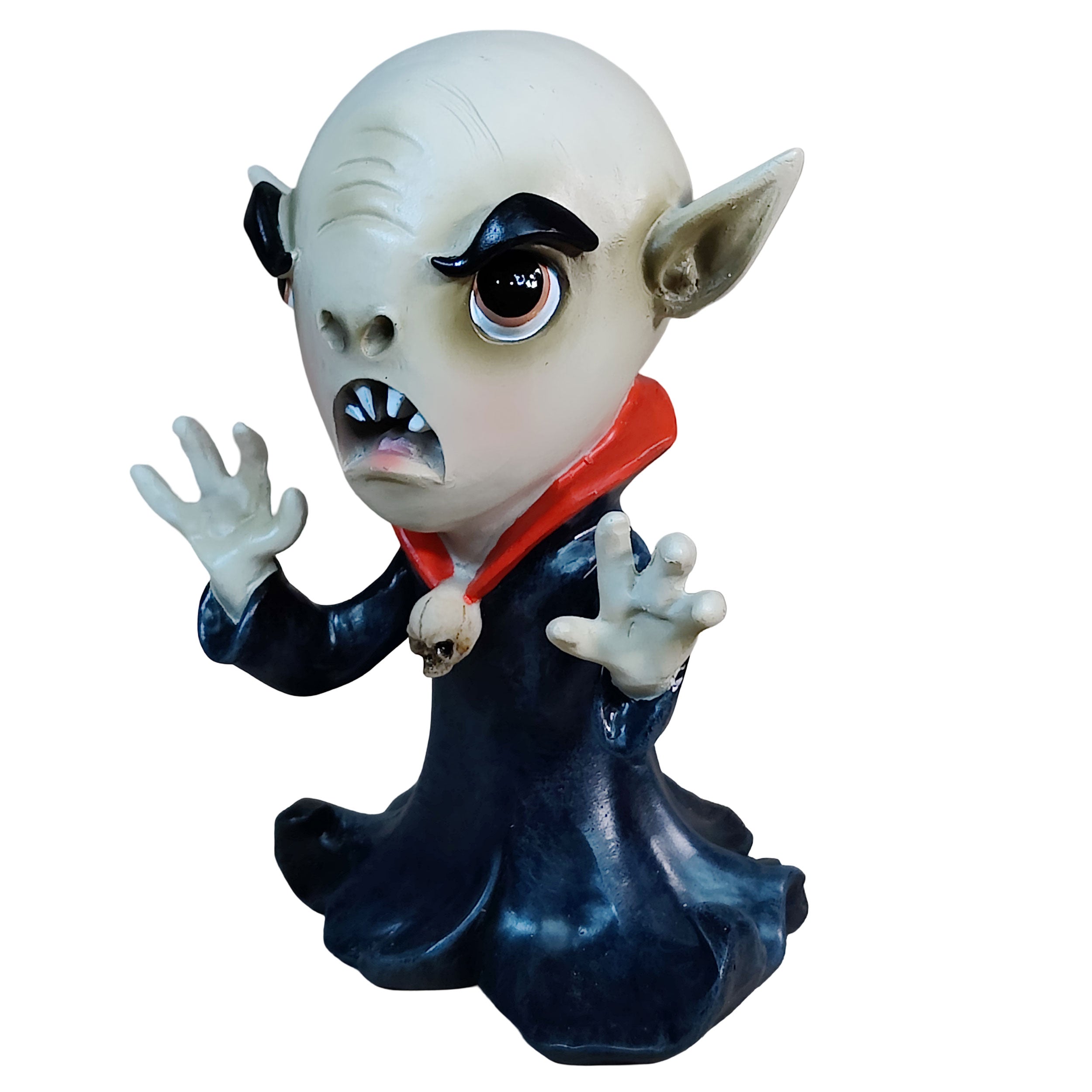 Vampir Figuren Halloween – handbemalte Deko Vampire aus Polyresin, gruselige Halloween Deko für Haus, Garten & Halloweenparty