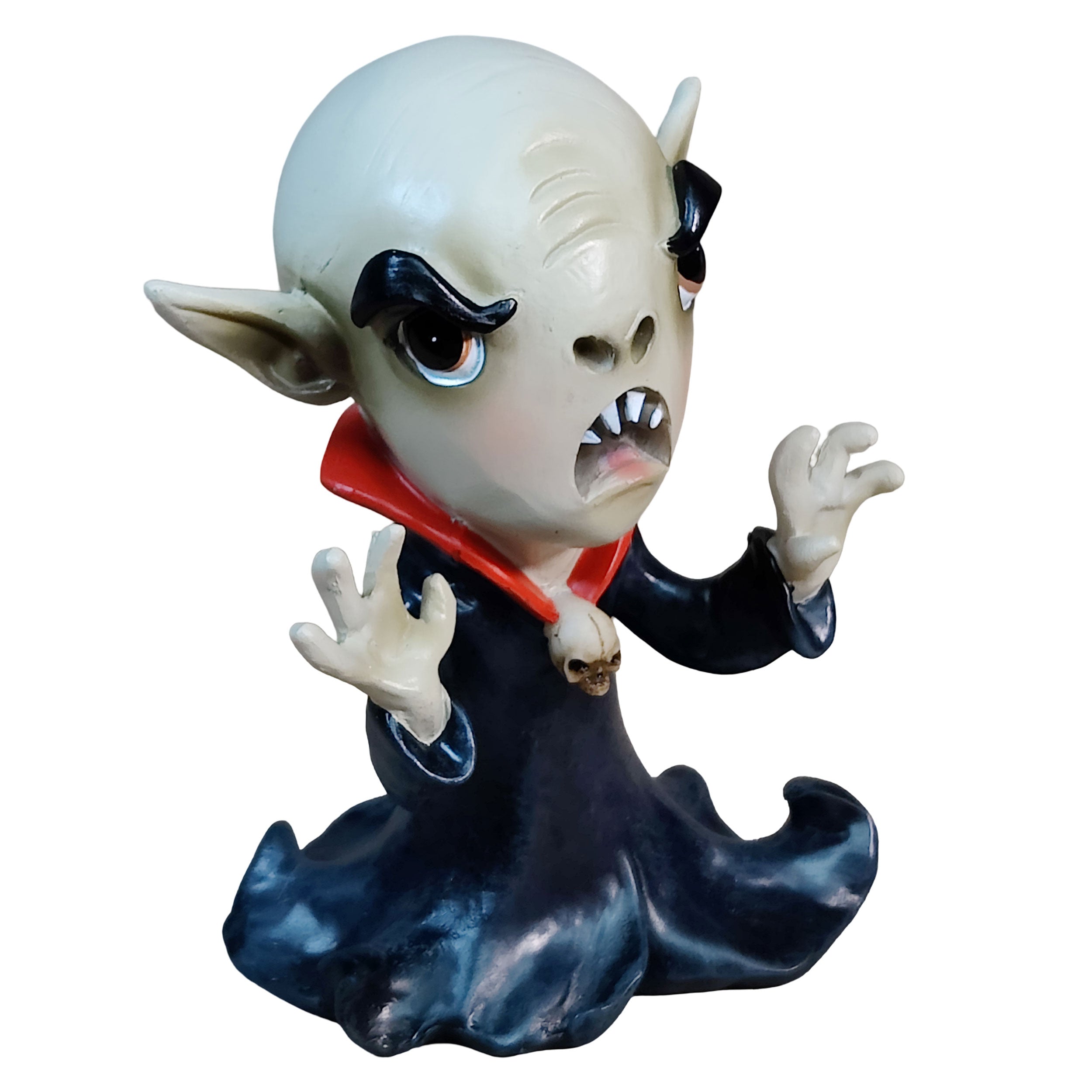 Vampir Figuren Halloween – handbemalte Deko Vampire aus Polyresin, gruselige Halloween Deko für Haus, Garten & Halloweenparty