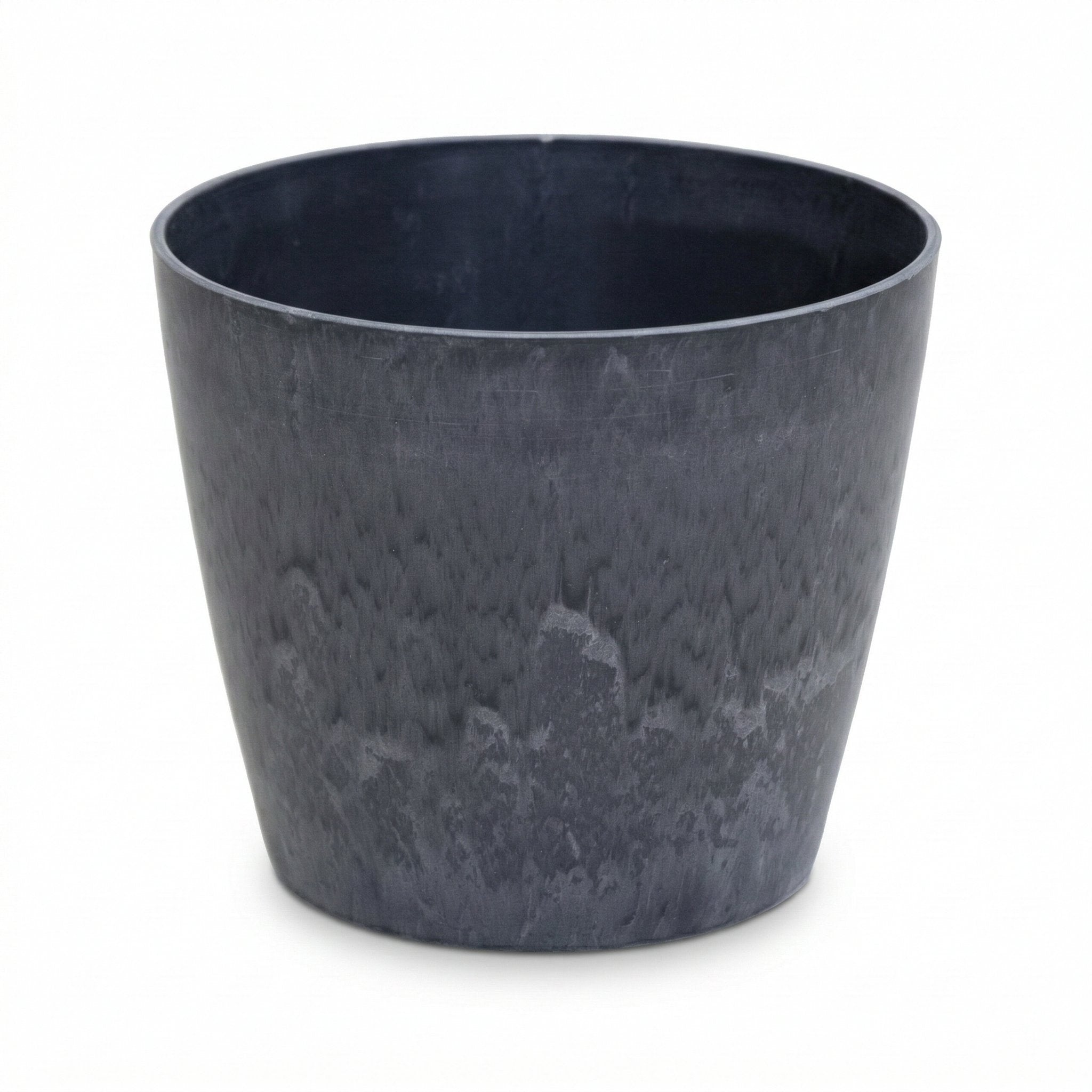 Blumentopf „Bullit“ Serie Stone – Pflanztopf rund aus recyceltem Kunststoff Anthrazit oder Sand