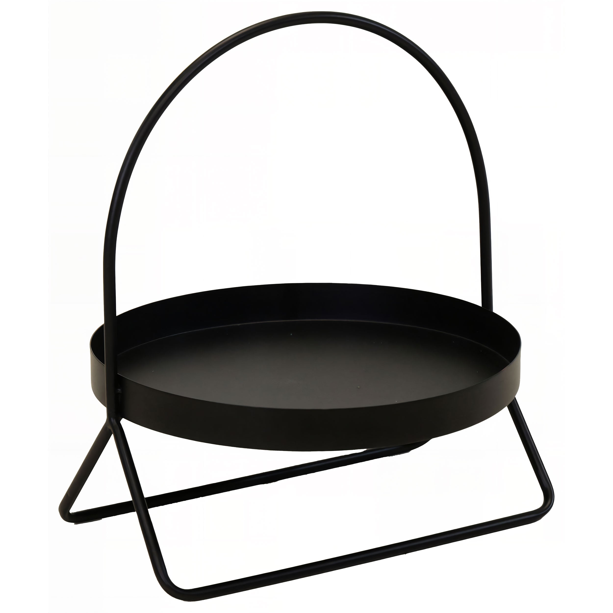 Deko Metallständer mit Schale – Dekoteller mit Fuß als Obstteller, klein oder groß