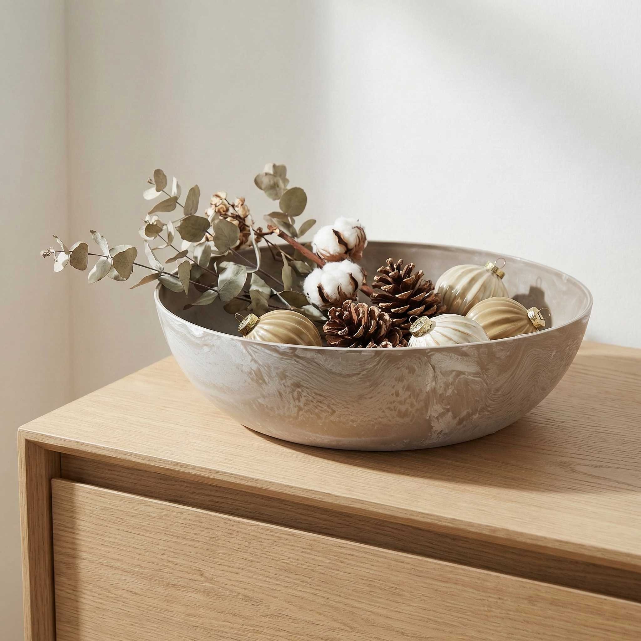 Pflanzschale „Bowl“ Serie Stone – Blumentopf Schale aus recyceltem Kunststoff Anthrazit oder Sand