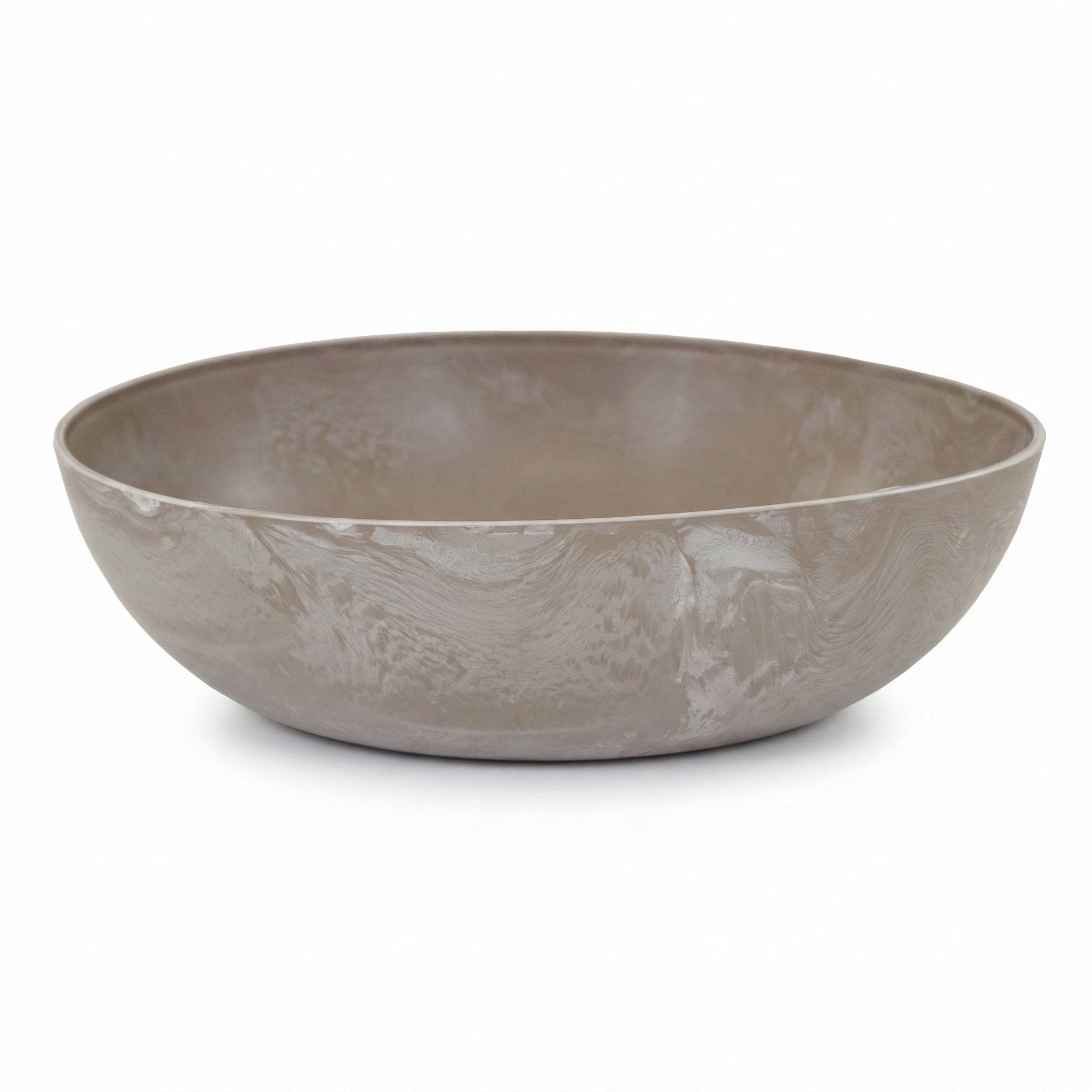 Pflanzschale „Bowl“ Serie Stone – Blumentopf Schale aus recyceltem Kunststoff Anthrazit oder Sand