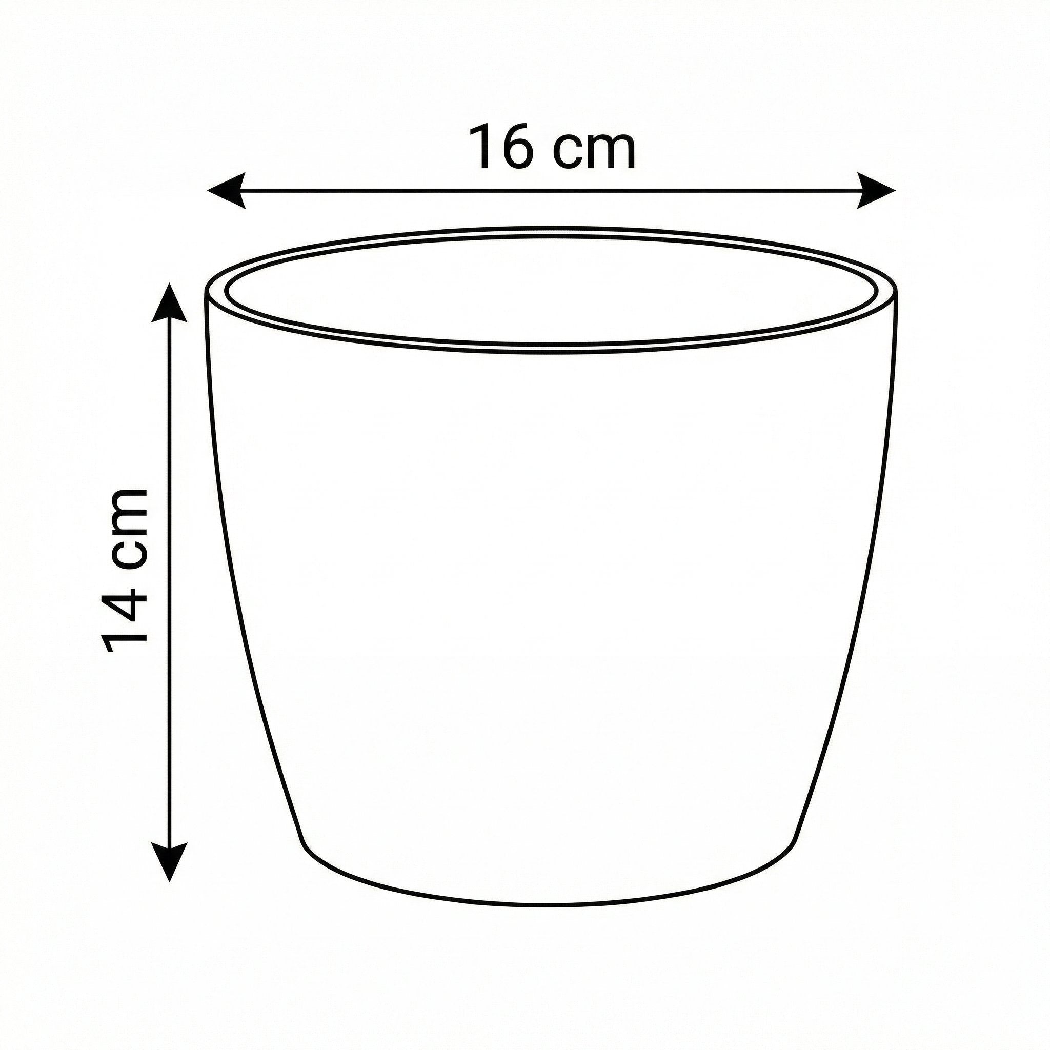 Blumentopf „Bullit“ Serie Stone – Pflanztopf rund aus recyceltem Kunststoff Anthrazit oder Sand