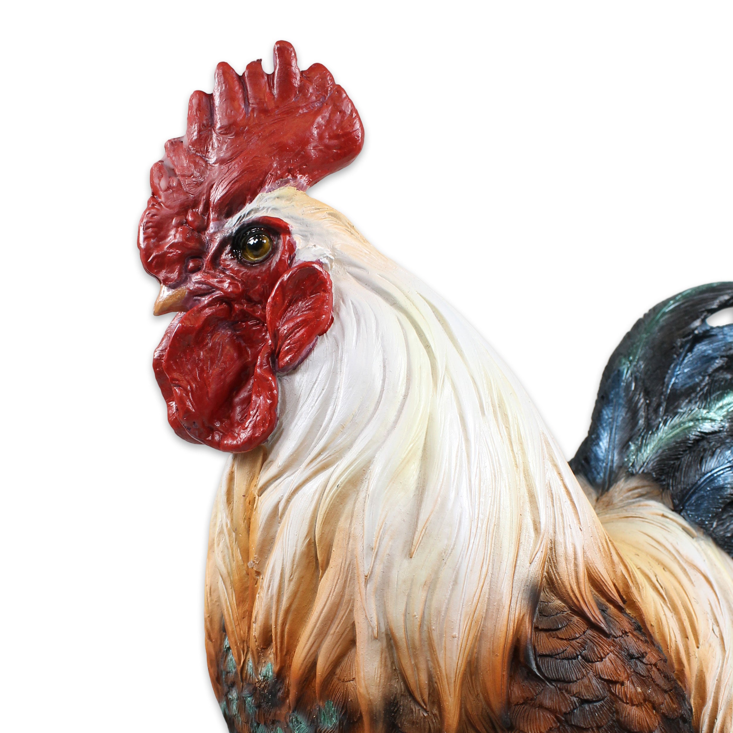 Hahn Figur stehend Deko Hahn Deko Huhn Gartenfigur Hahn