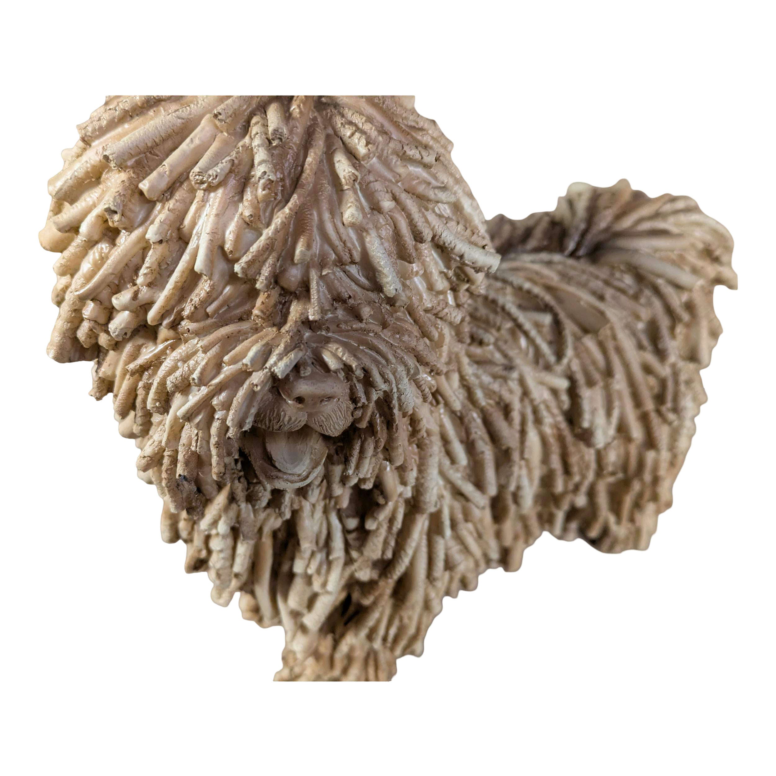 Hundefigur in Treibholz-Optik naturgetreuer Deko Hund im Driftwood Style