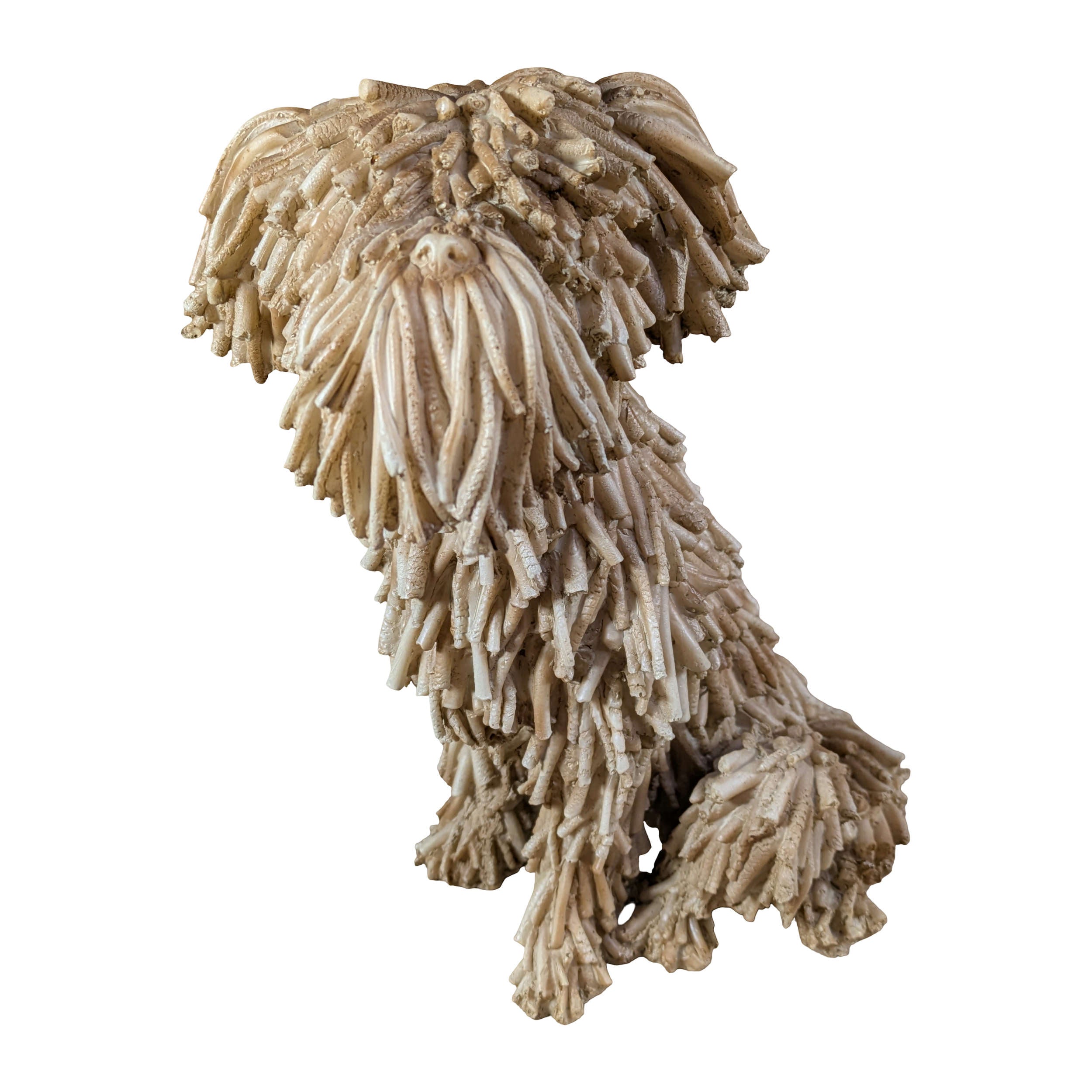 Hundefigur in Treibholz-Optik naturgetreuer Deko Hund im Driftwood Style