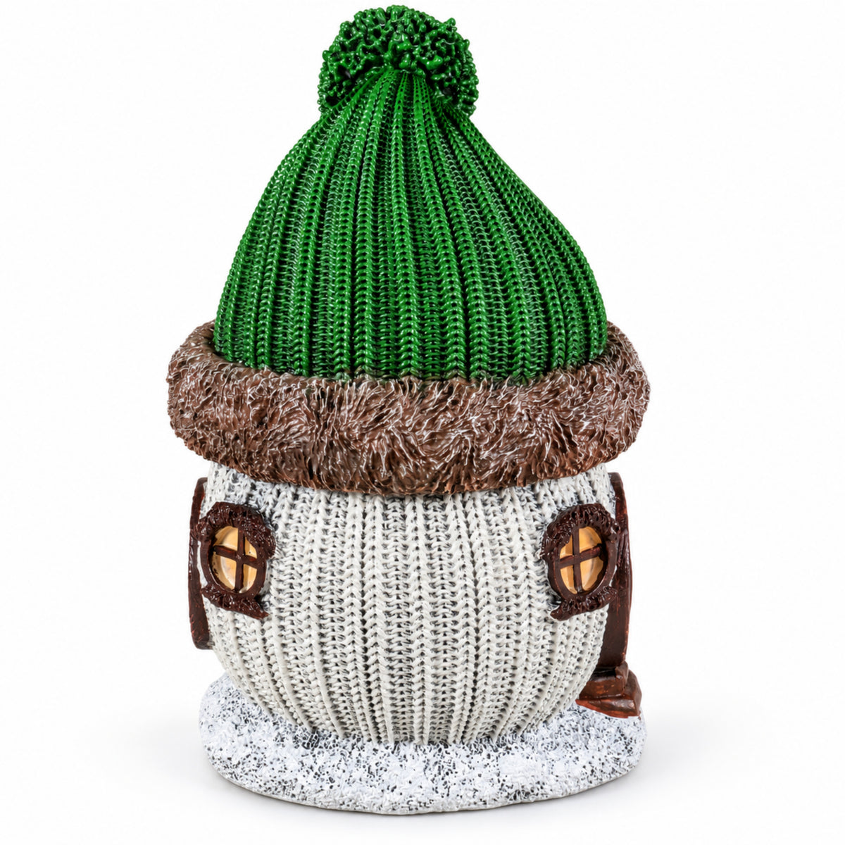 Wichtelhaus Weihnachtsdeko Strickoptik Weihnachtsdorf Tischdeko in 4 Varianten
