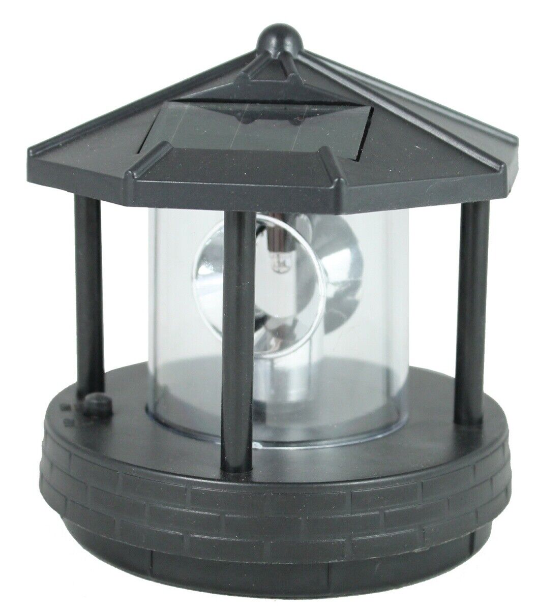 Leuchtturm Ersatzkopf Groß für Deko Solar Leuchttürme mit Leuchtfeuer drehbar Solarkopf Ersatzteil