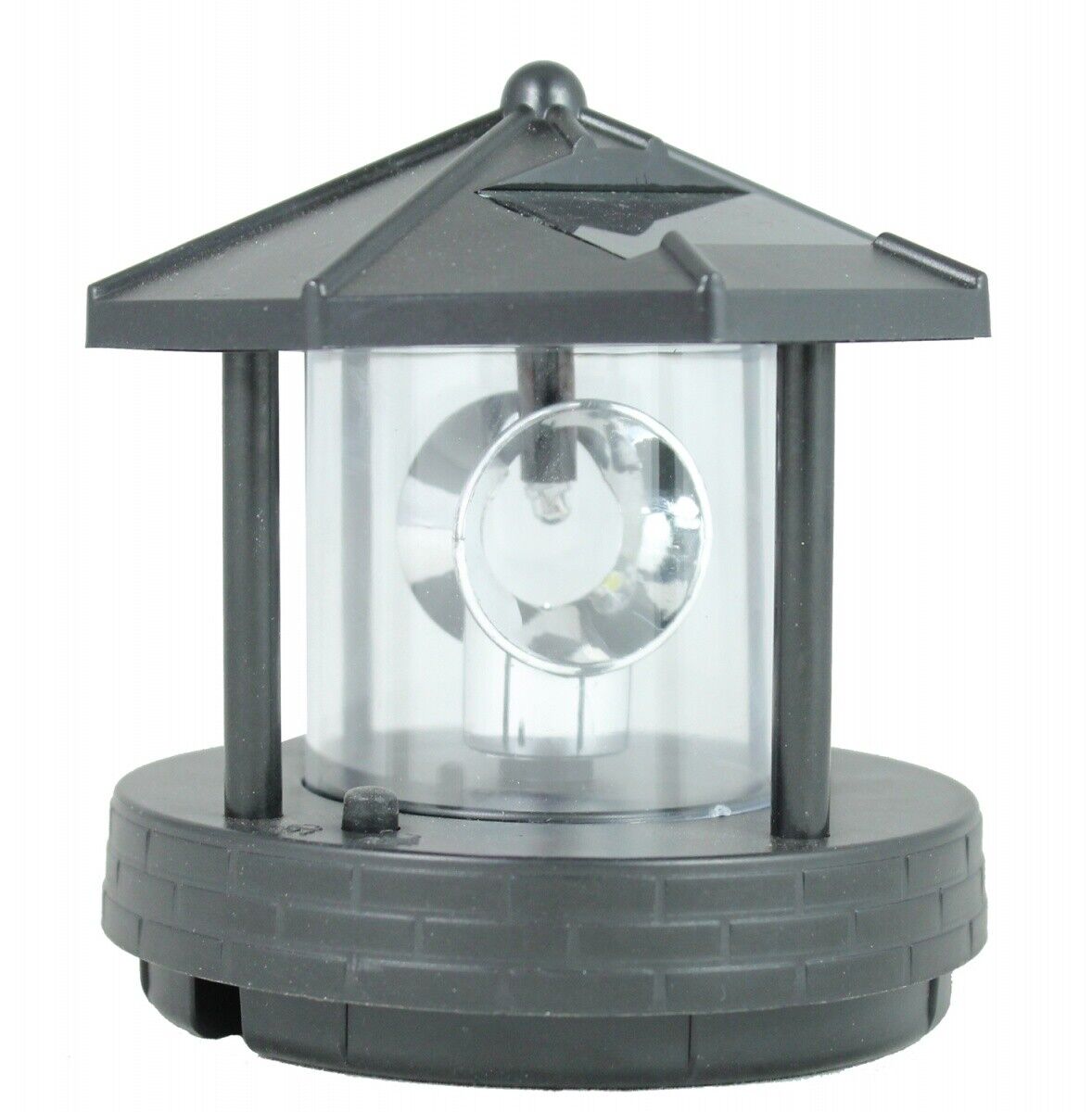 Leuchtturm Ersatzkopf Groß für Deko Solar Leuchttürme mit Leuchtfeuer drehbar Solarkopf Ersatzteil