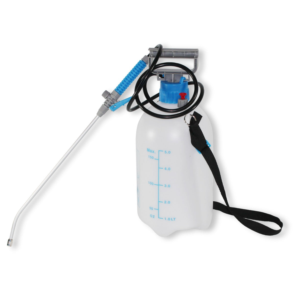 Drucksprüher 5 Liter mit Messskala Tragegurt Drucksprühgerät Unkrautspritze Pumpsprüher