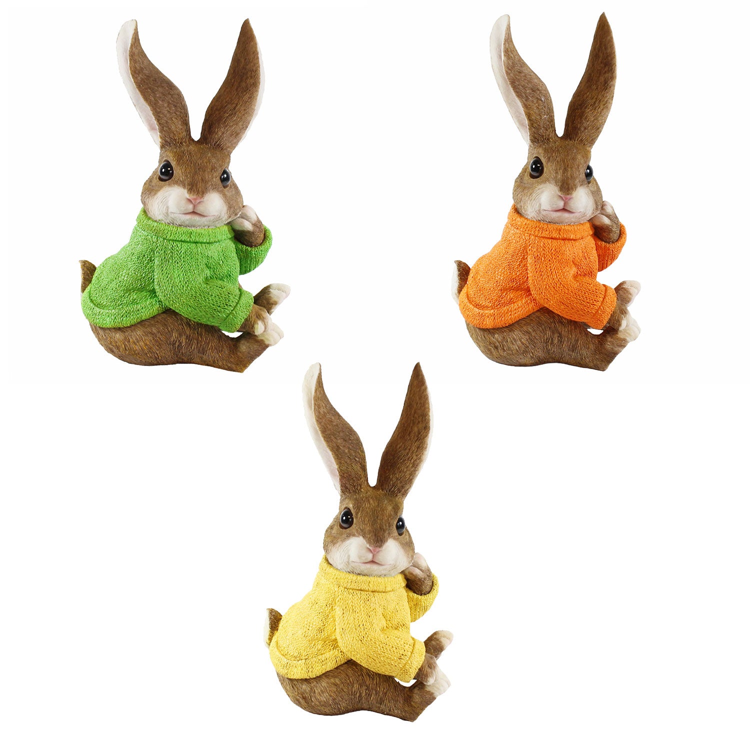 Dekohasen XL mit Pullover Osterhase Deko groß Deko Hasen für den Garten versch. Farben