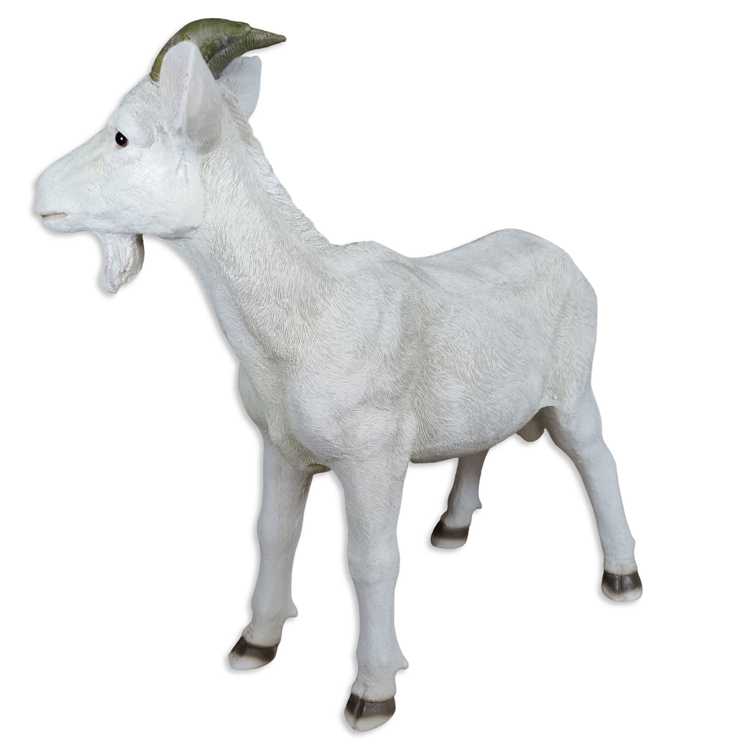 Ziegenbock Figur Bruce - Gartenfigur Ziege als Tierfigur Geißbock Deko für Garten, Terrasse & Hof