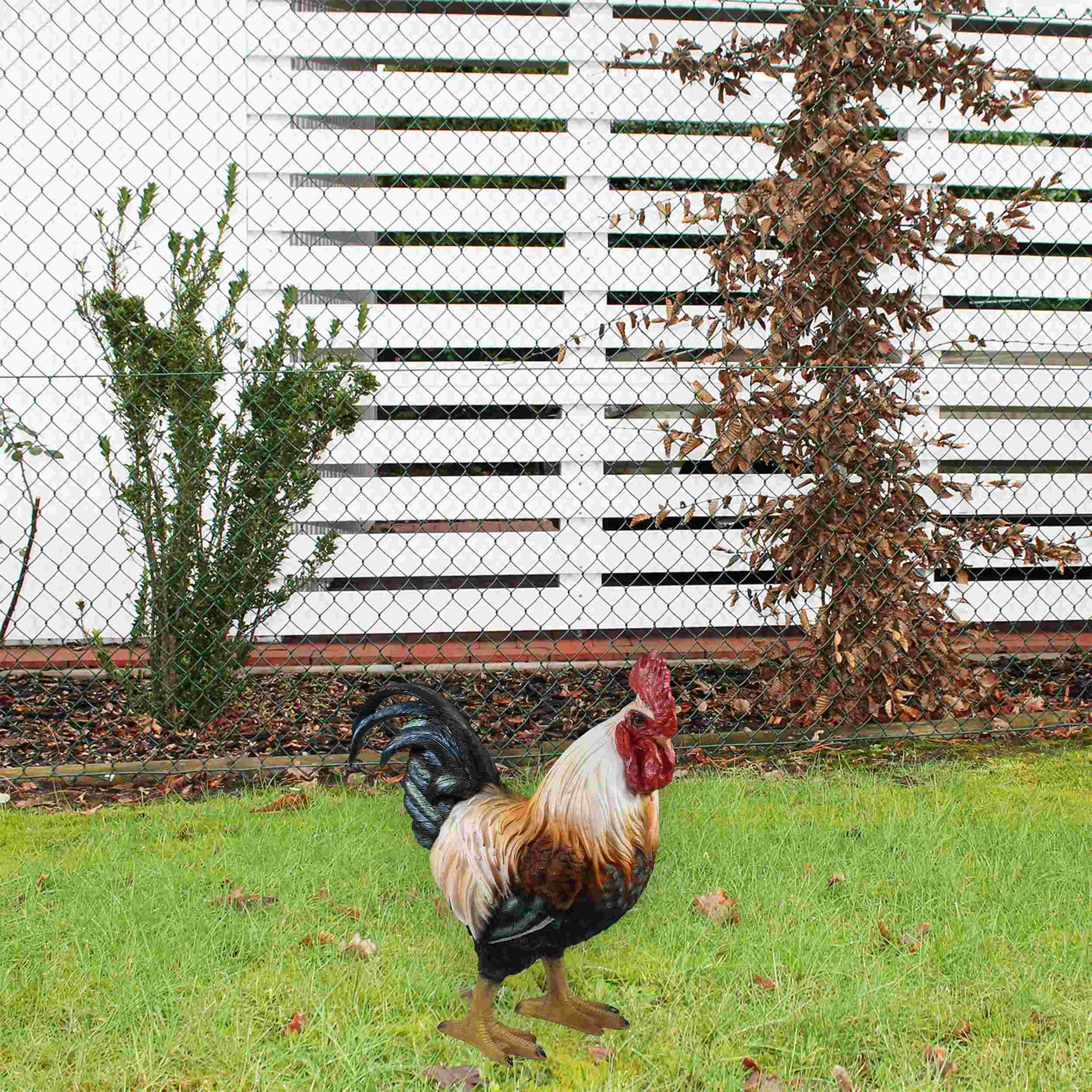 Hahn Figur stehend Deko Hahn Deko Huhn Gartenfigur Hahn