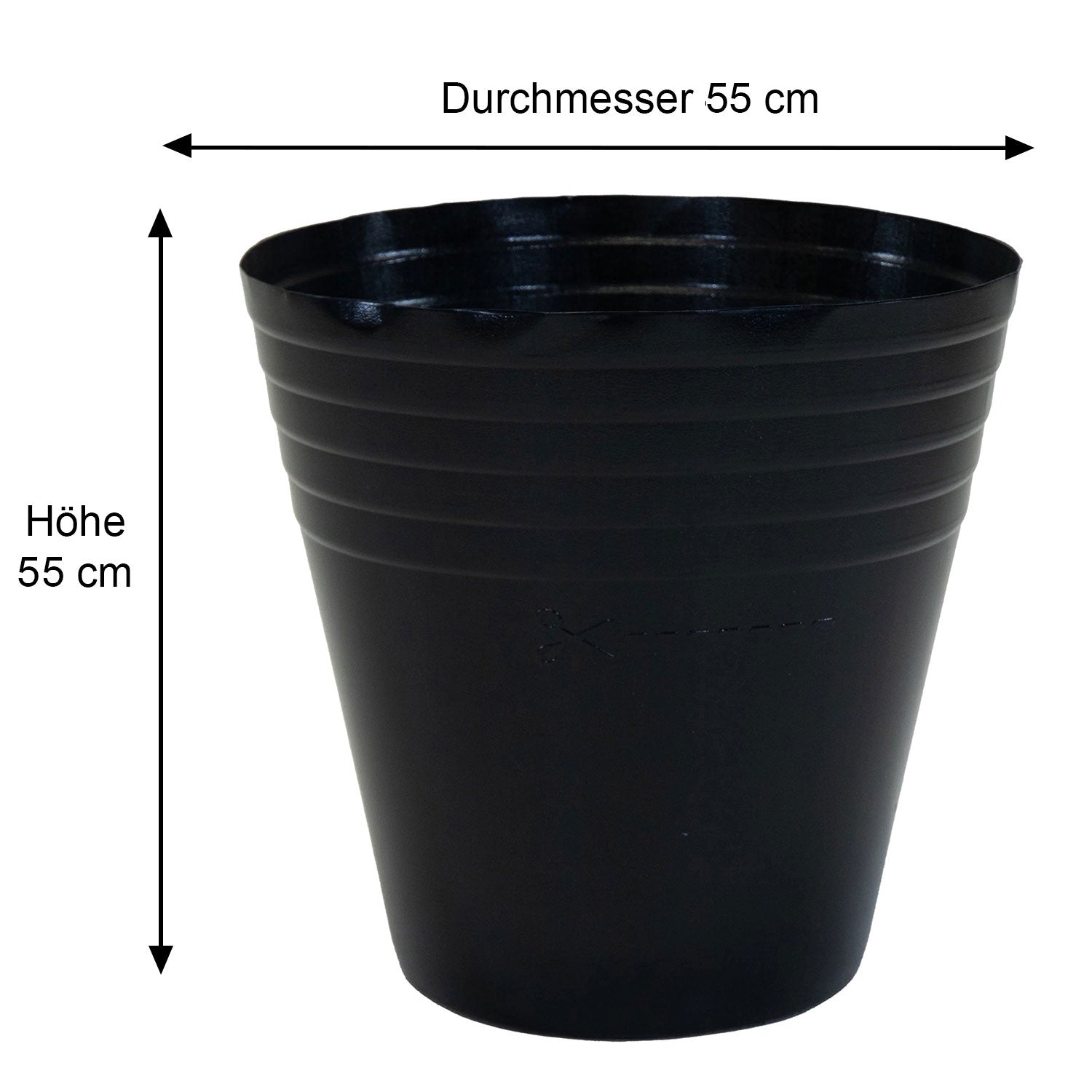 Blumentopf Einsatz rund 'Solution 55' Kunststoffeinsatz für Pflanzkübel Blumenkübel Einsatz