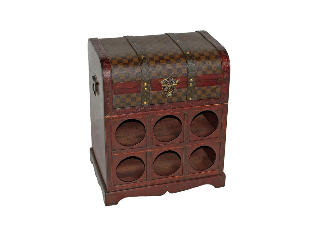 Weinregal im Kolonialstil Flaschenregal Flaschenständer Weinschrank kompakt Deco Pleasure