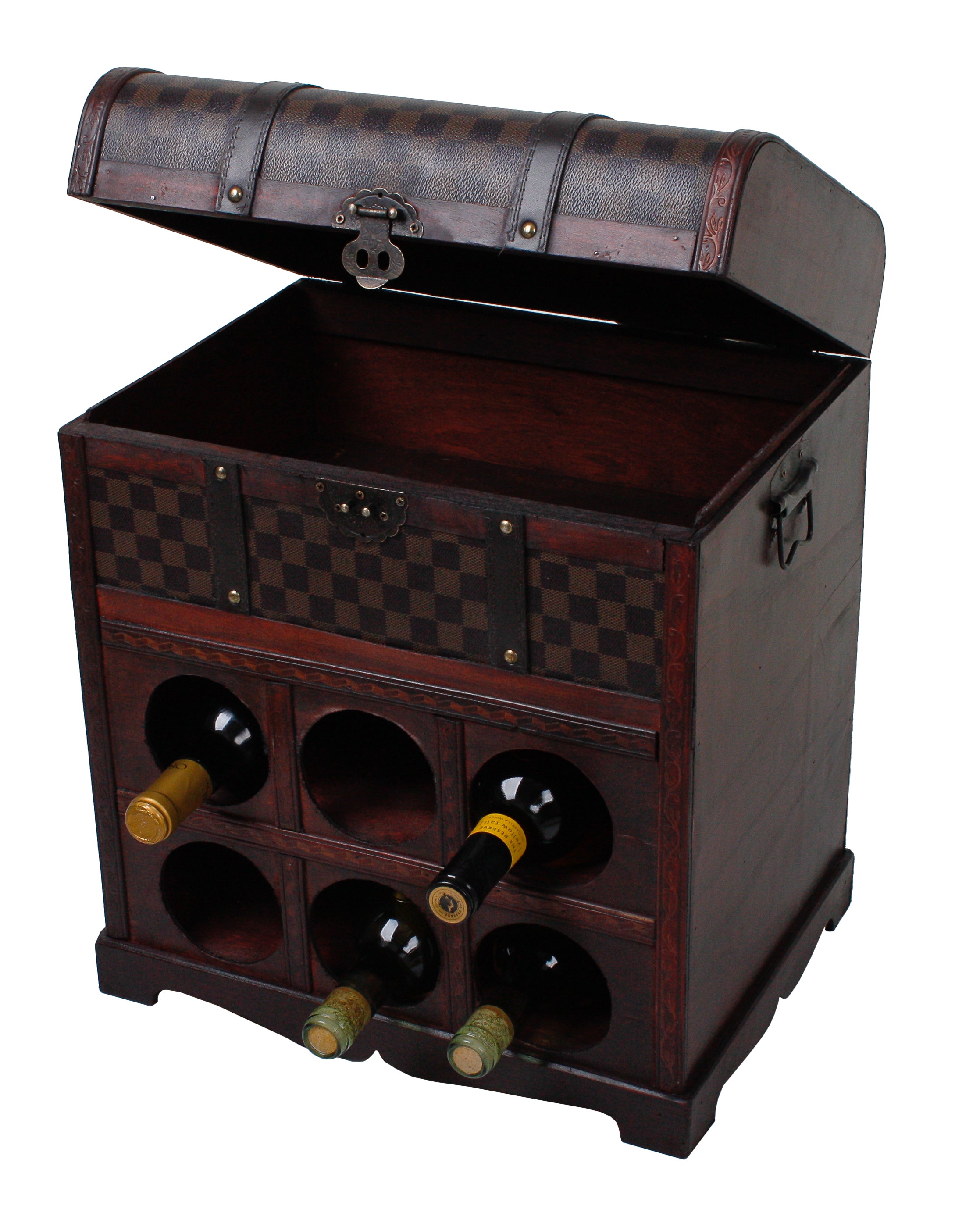 Weinregal im Kolonialstil Flaschenregal Flaschenständer Weinschrank kompakt Deco Pleasure