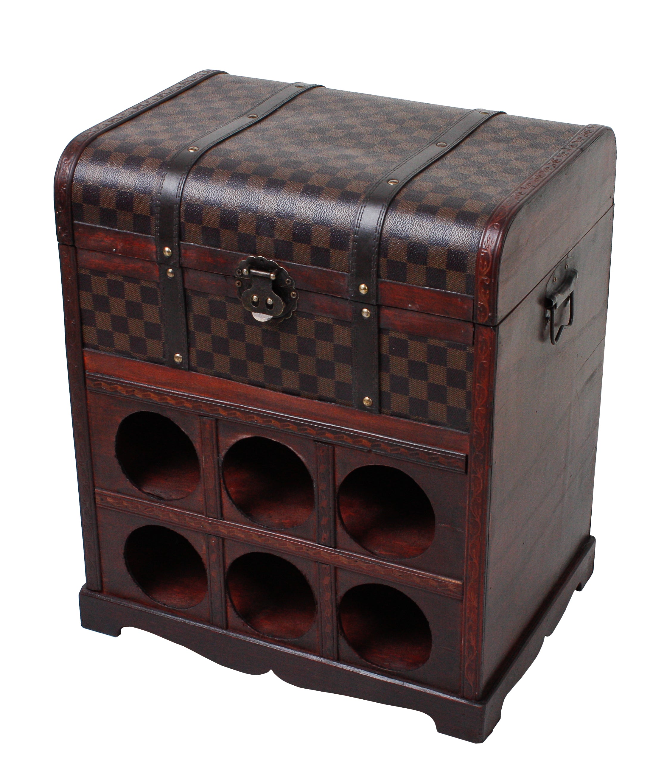 Weinregal im Kolonialstil Flaschenregal Flaschenständer Weinschrank kompakt Deco Pleasure