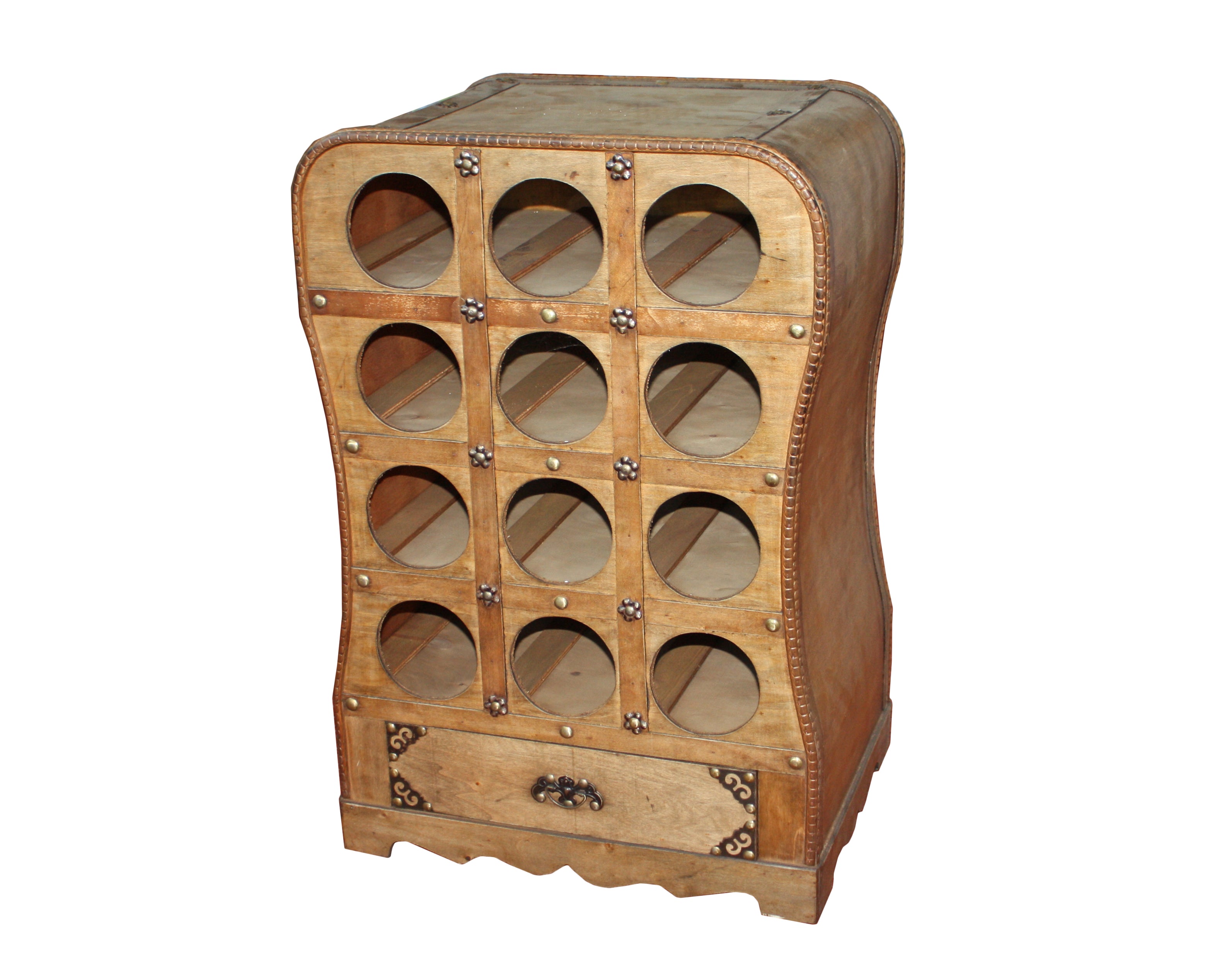 Weinregal im Kolonialstil Flaschenhalter Weinständer Weinlagerregal für 12 Flaschen Deco Pleasure