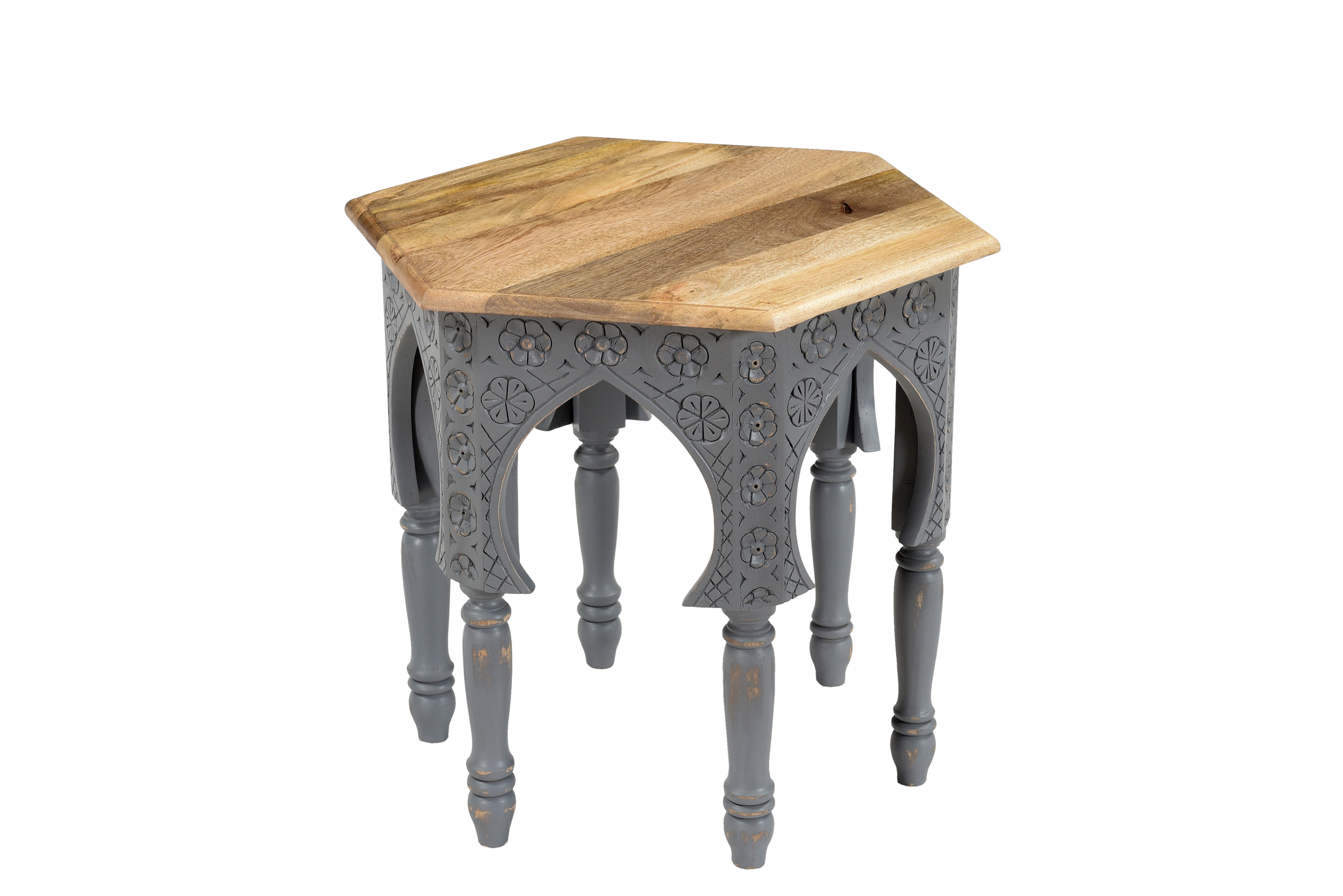 Beistelltisch AKOLA Sofatisch aus Massivholz Ablagetisch Couchtisch quadratisch Interia Home & Living