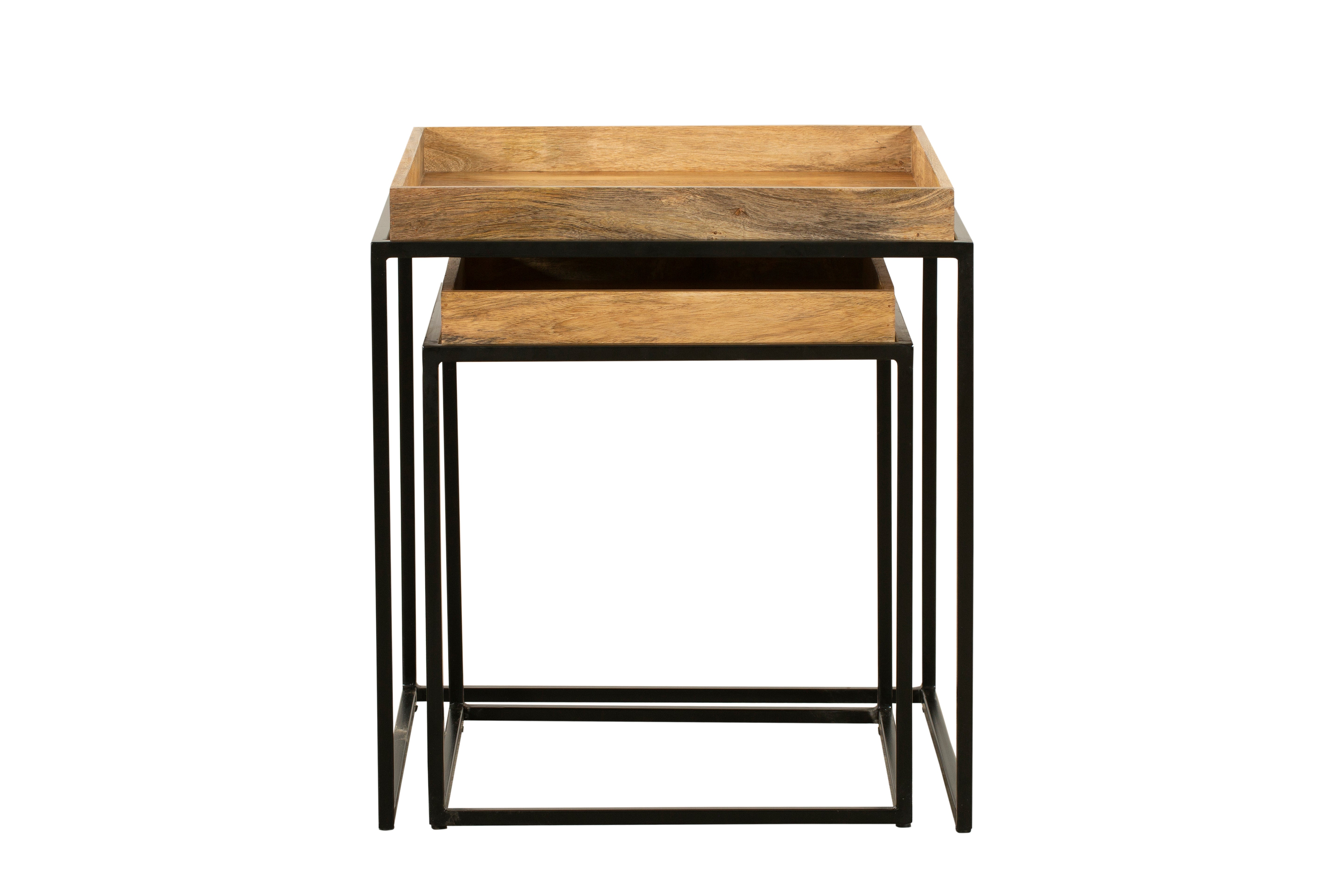 Beistelltisch-Set BANGALORE 2er-Set Satztische Sofatisch-Set Couchtische massiv Interia Home & Living