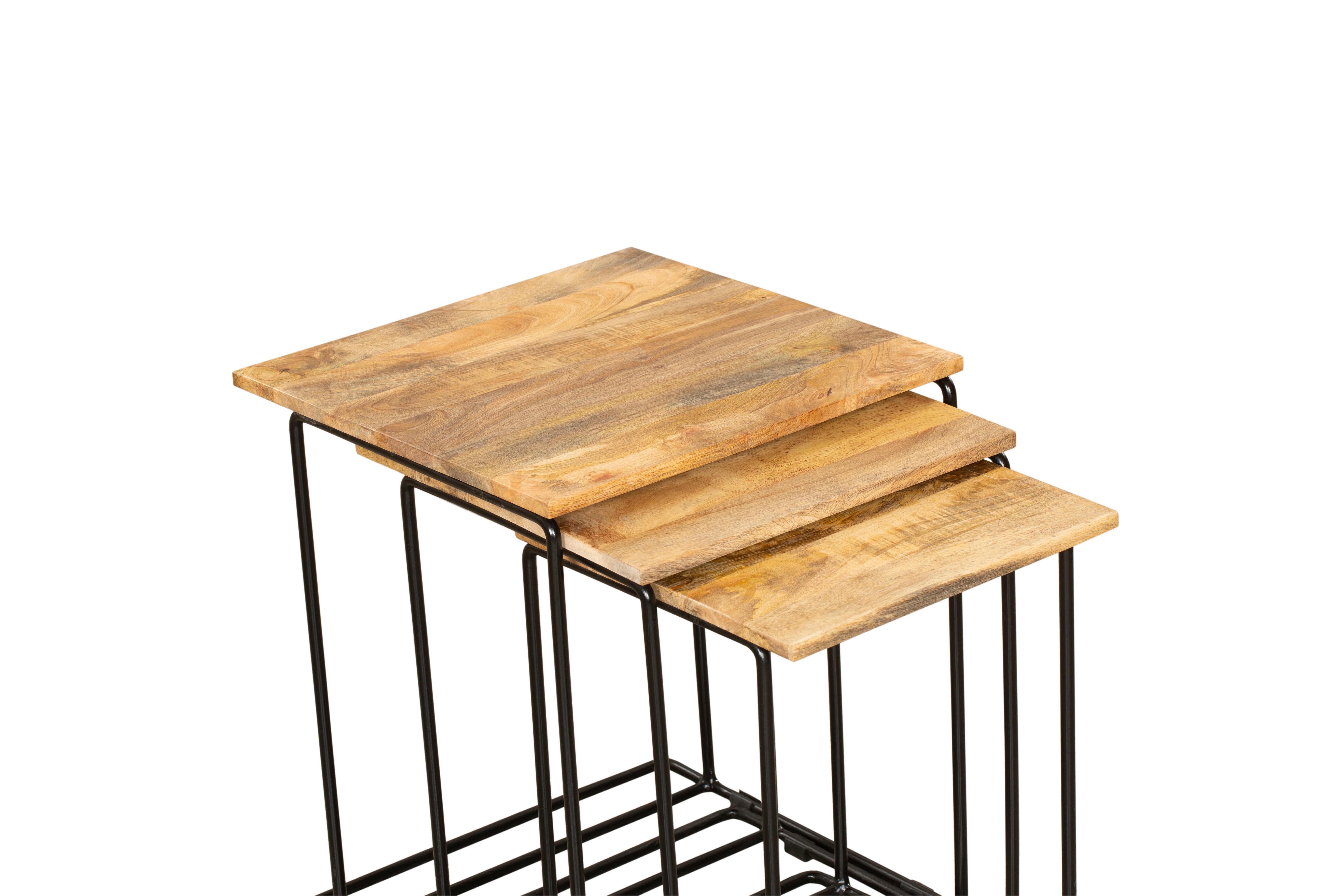 Beistelltisch-Set CHENNAI 3er-Set Satztische Couchtisch-Set Sofatische modern Interia Home & Living