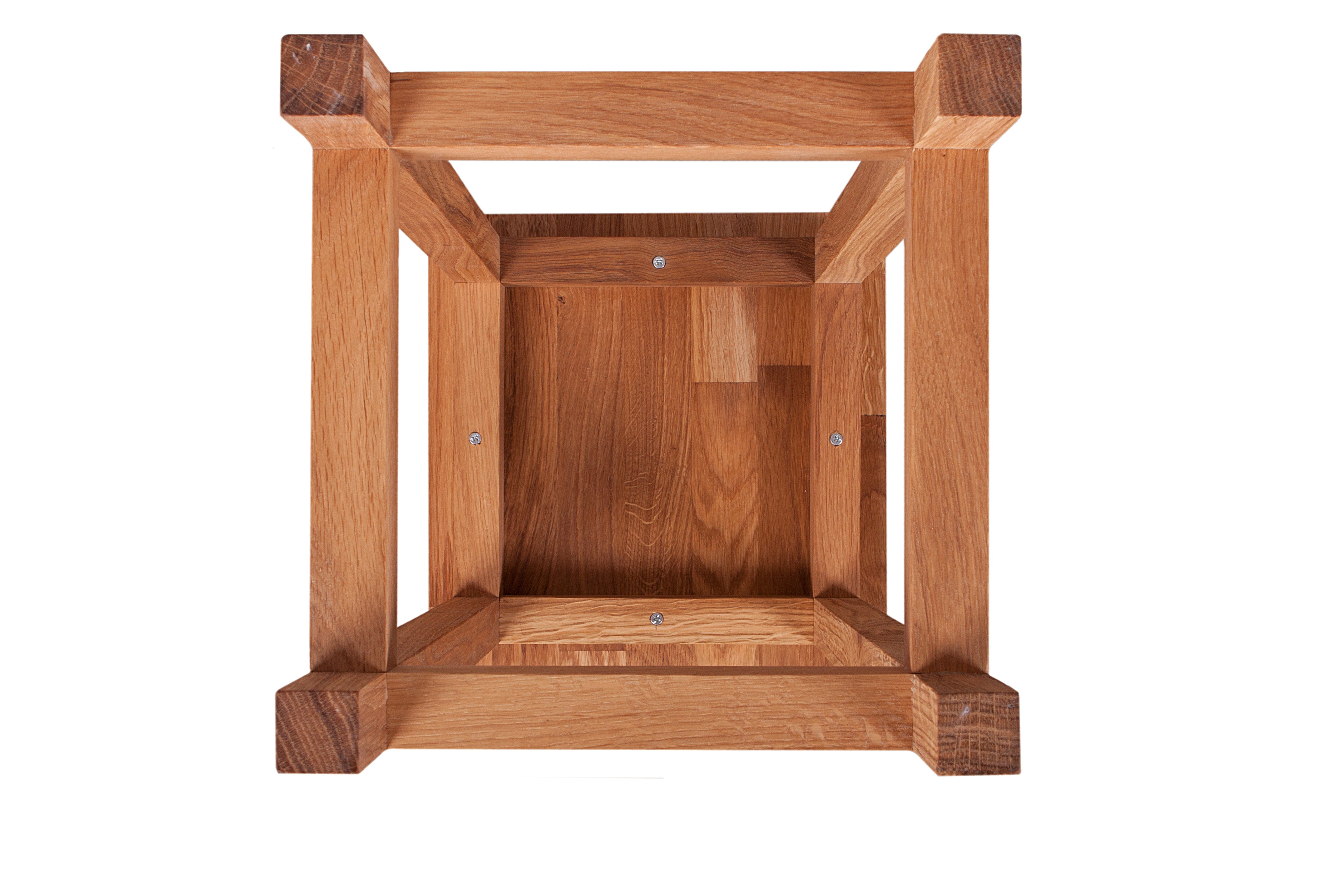 Blumenständer MAX 4 Pflanzenhocker aus Eiche Blumenhocker Holzsäule massiv Interia Home & Living