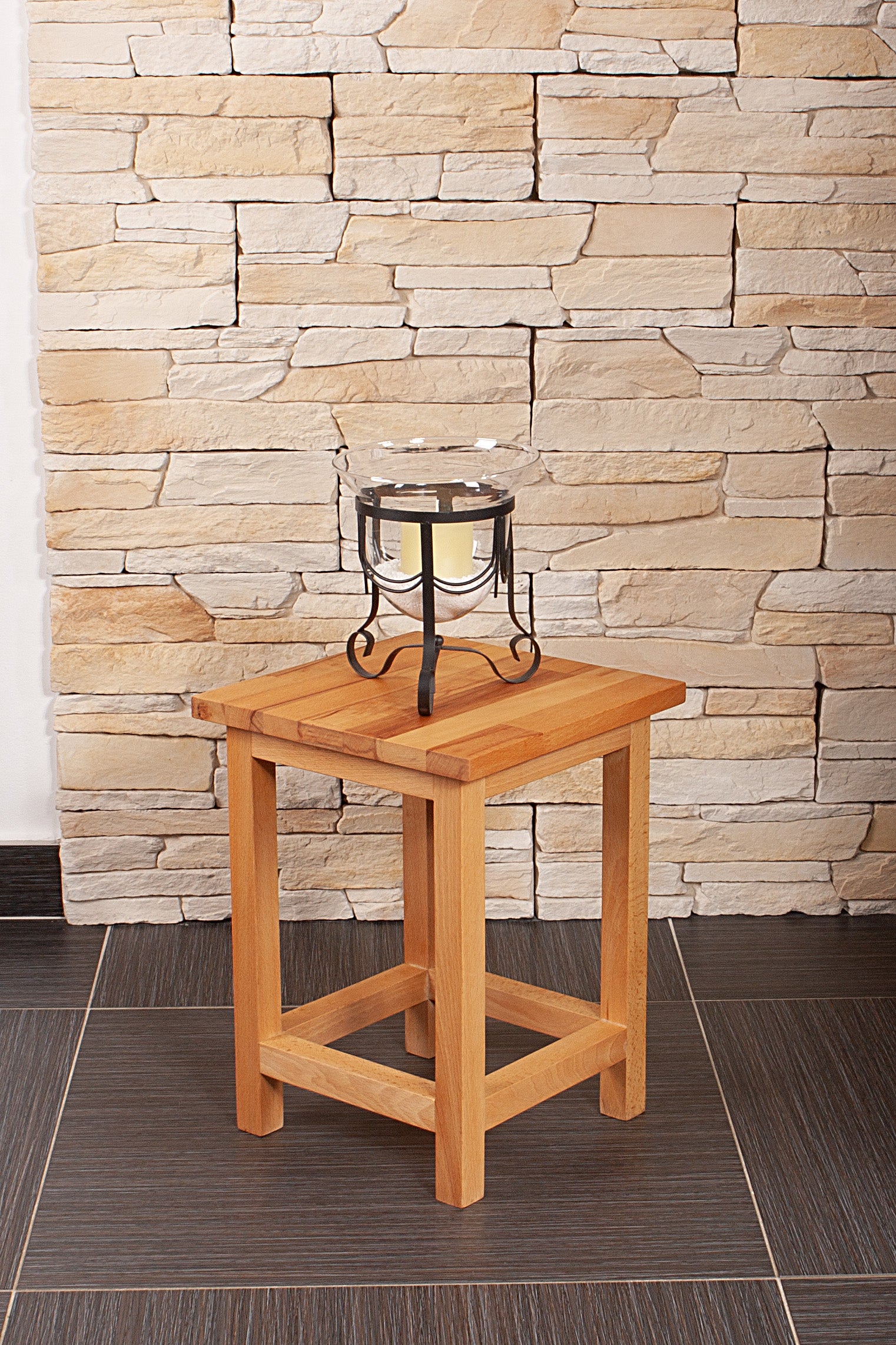 Universalhocker MAX 1 Beistelltisch aus Eiche Nachttisch Blumenhocker massiv Interia Home & Living