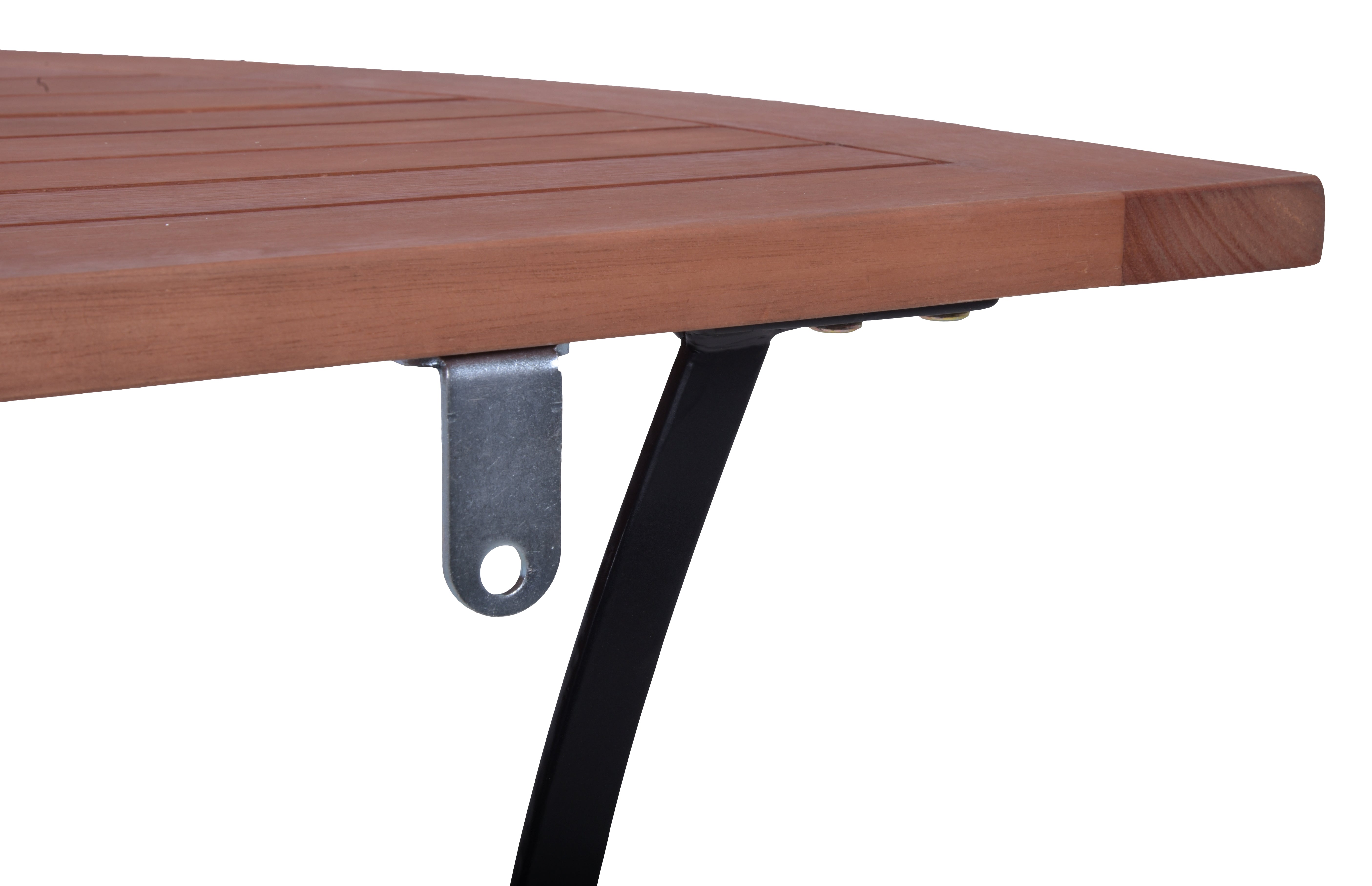 Balkonhalbtisch WIEN halbrunder Balkontisch Klapptisch Eukalyptus platzsparend Garden Pleasure