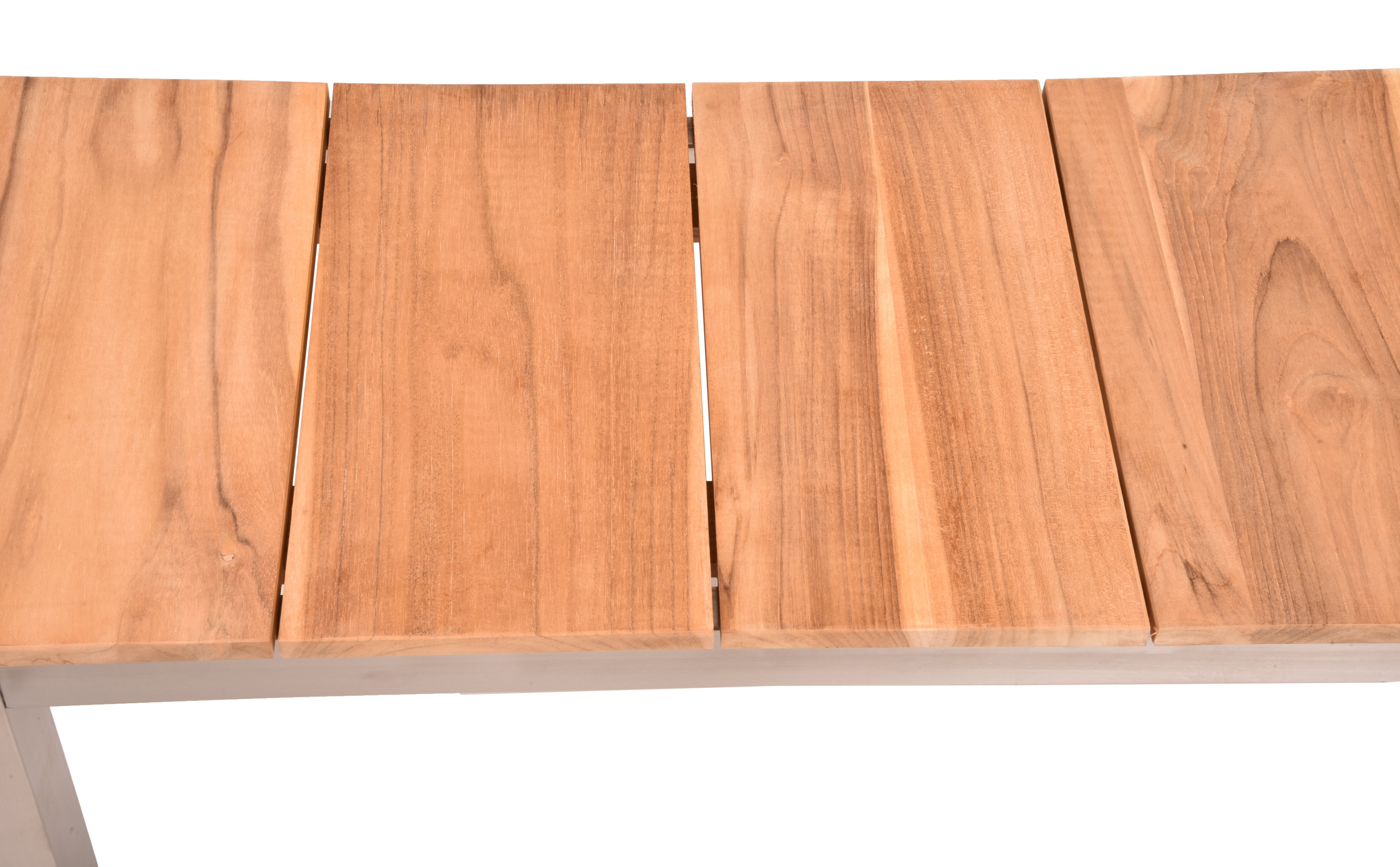 Sitzbank DALLAS Gartenbank Holzbank Teakbank Edelstahl Teak 180cm Garden Pleasure