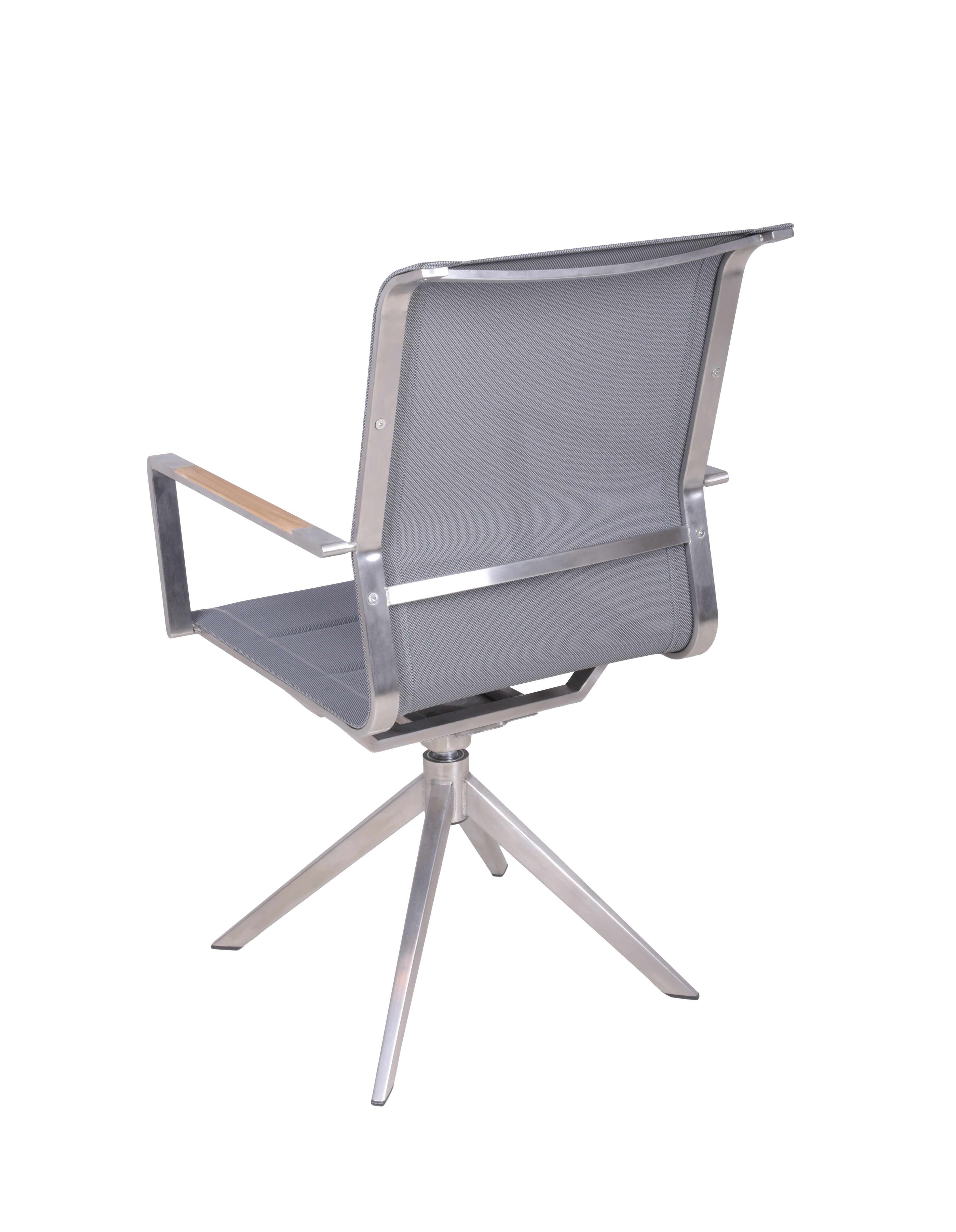 2er Set Drehstuhl SALIDA Gartenstuhl Edelstahl Teak schnelltrocknend Garden Pleasure