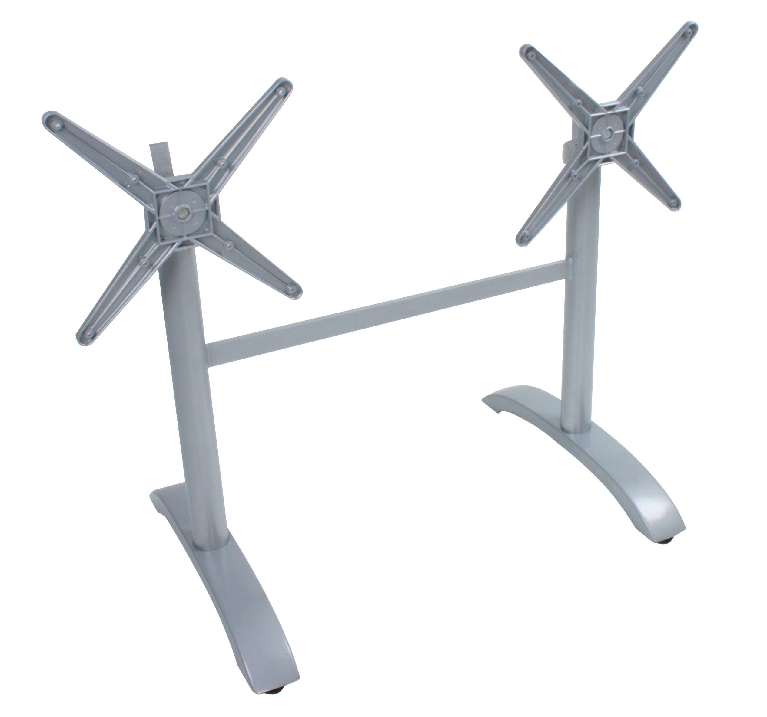 Tischgestell PAMIR Doppelwangen Tischfuß Aluminium Garden Pleasure silber